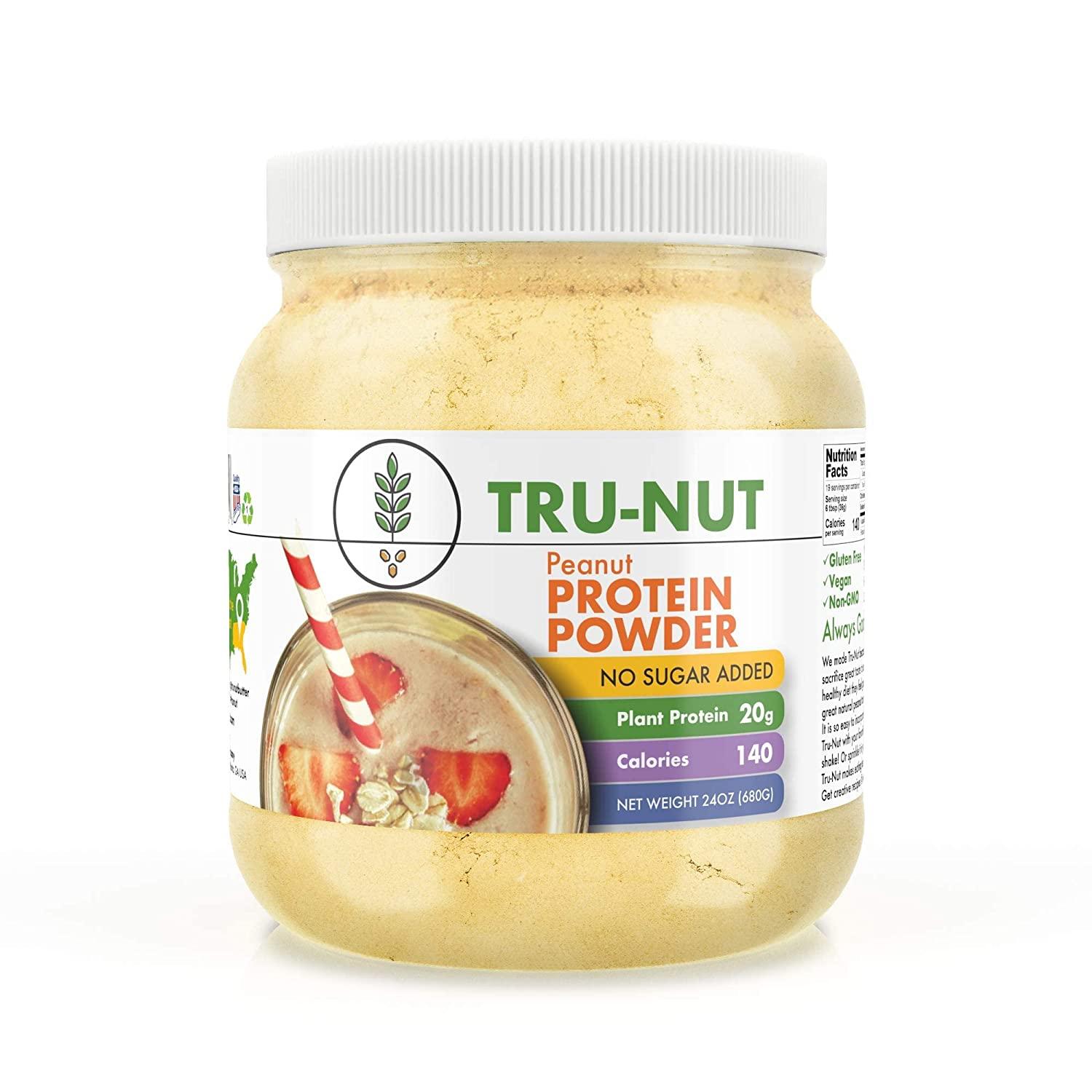 TruNut Plant Based Peanut Butter Protein Powder Vegan Protein Powder