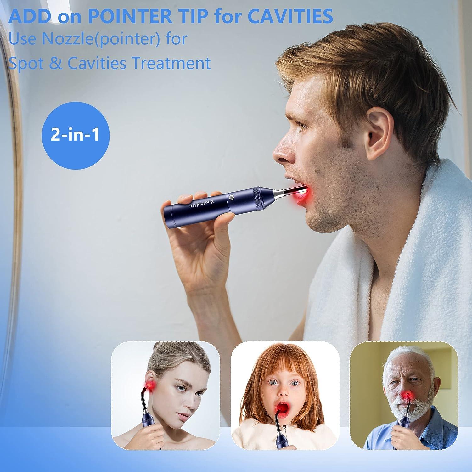 YooJooHee Red Light Therapy for Cold Sores & Pain Relief 5 Wavelengths