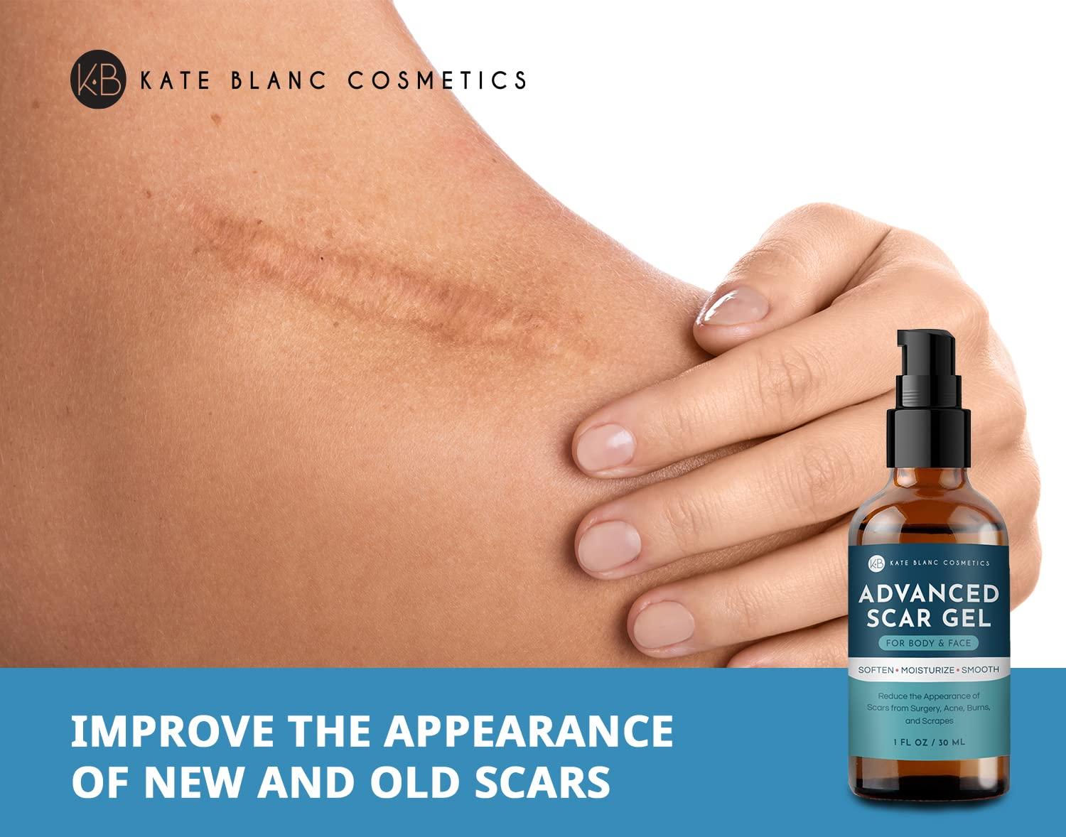 Advanced Scar Gel for Scar Treatment with Vitamin E (1 oz) Kate Blanc