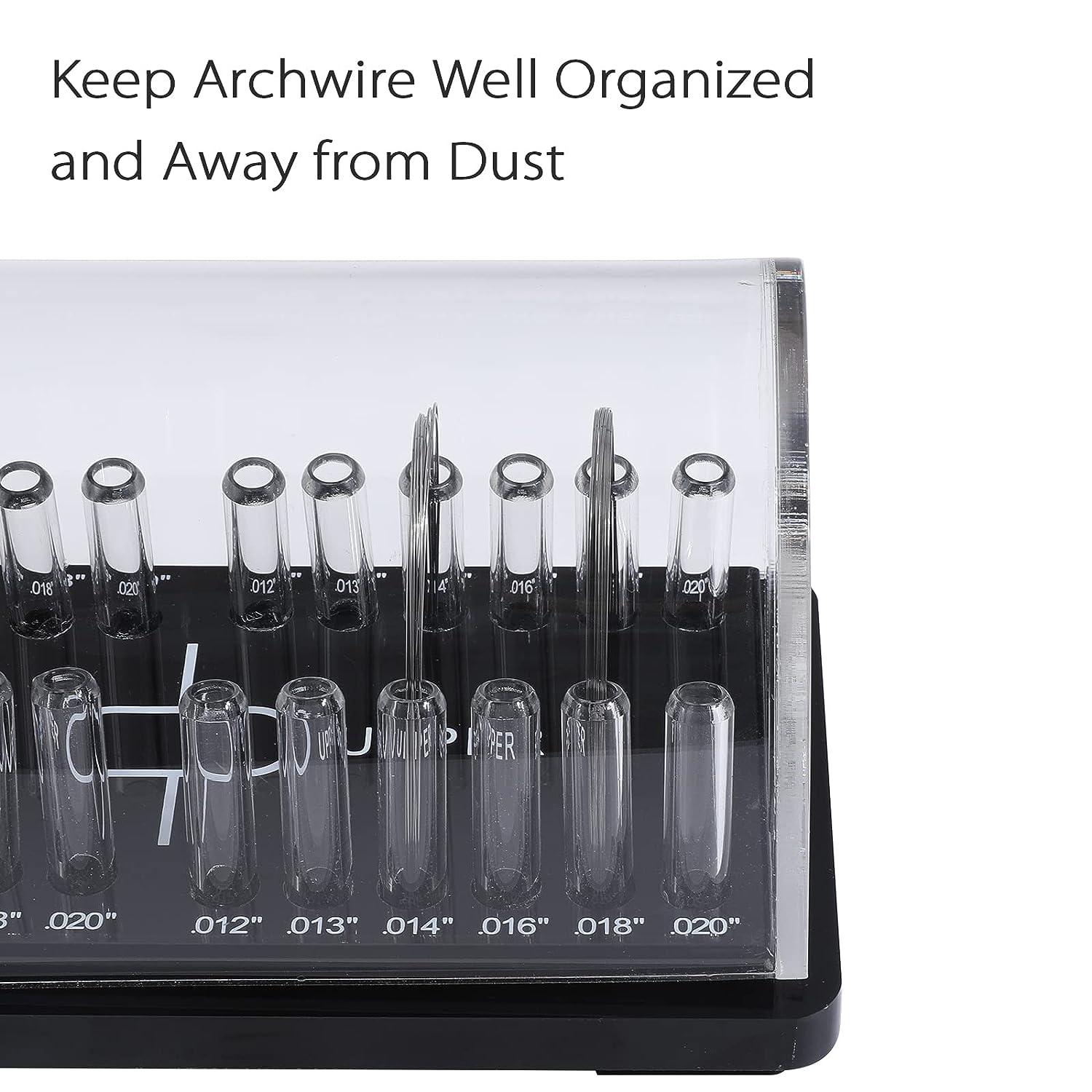 ANNWAH Dental Acrylic Archwire OrganizerOrthodontic Wire Box with Lid