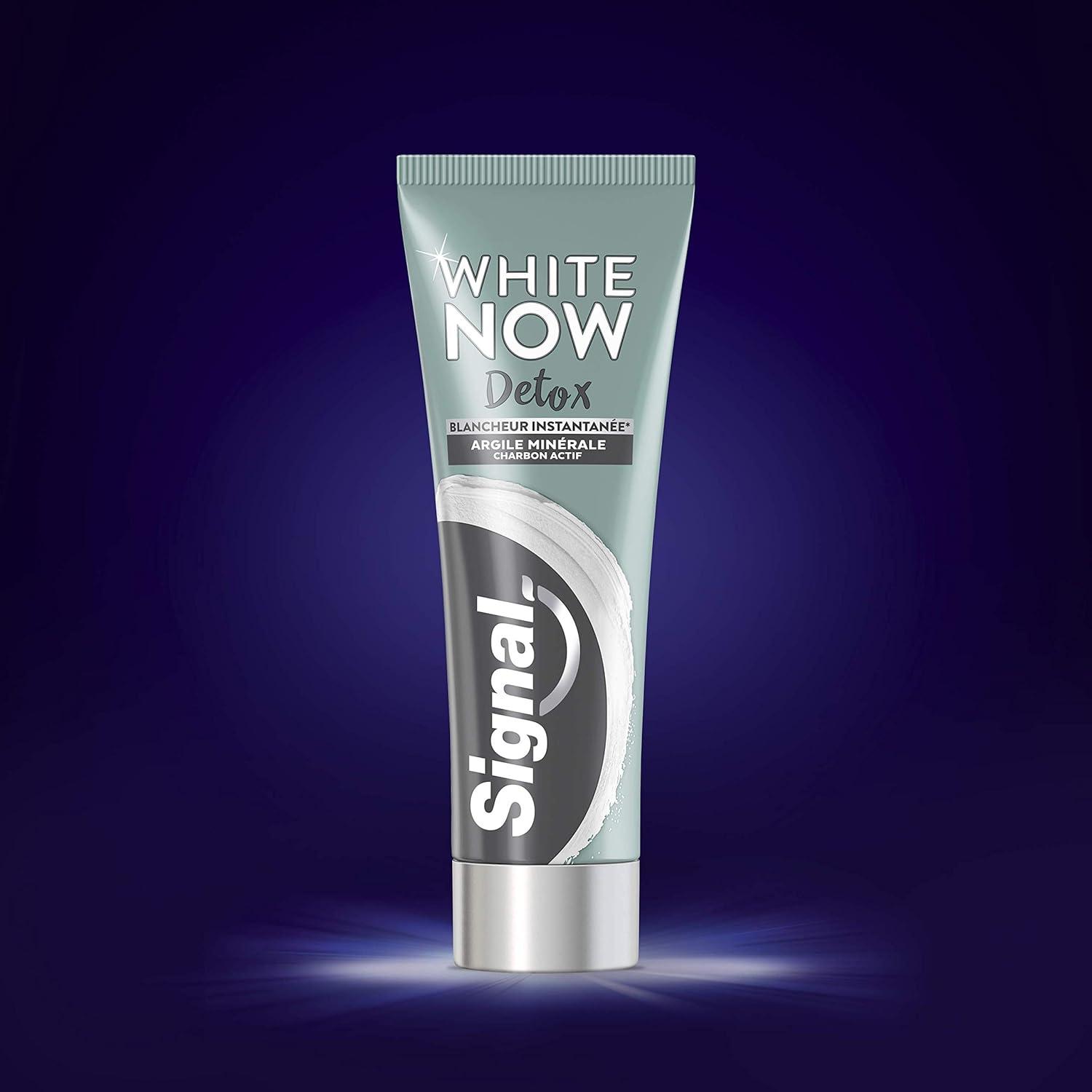 Signal White Now Toothpaste with Detox Clay & Activated Charcoal - 75ml ...