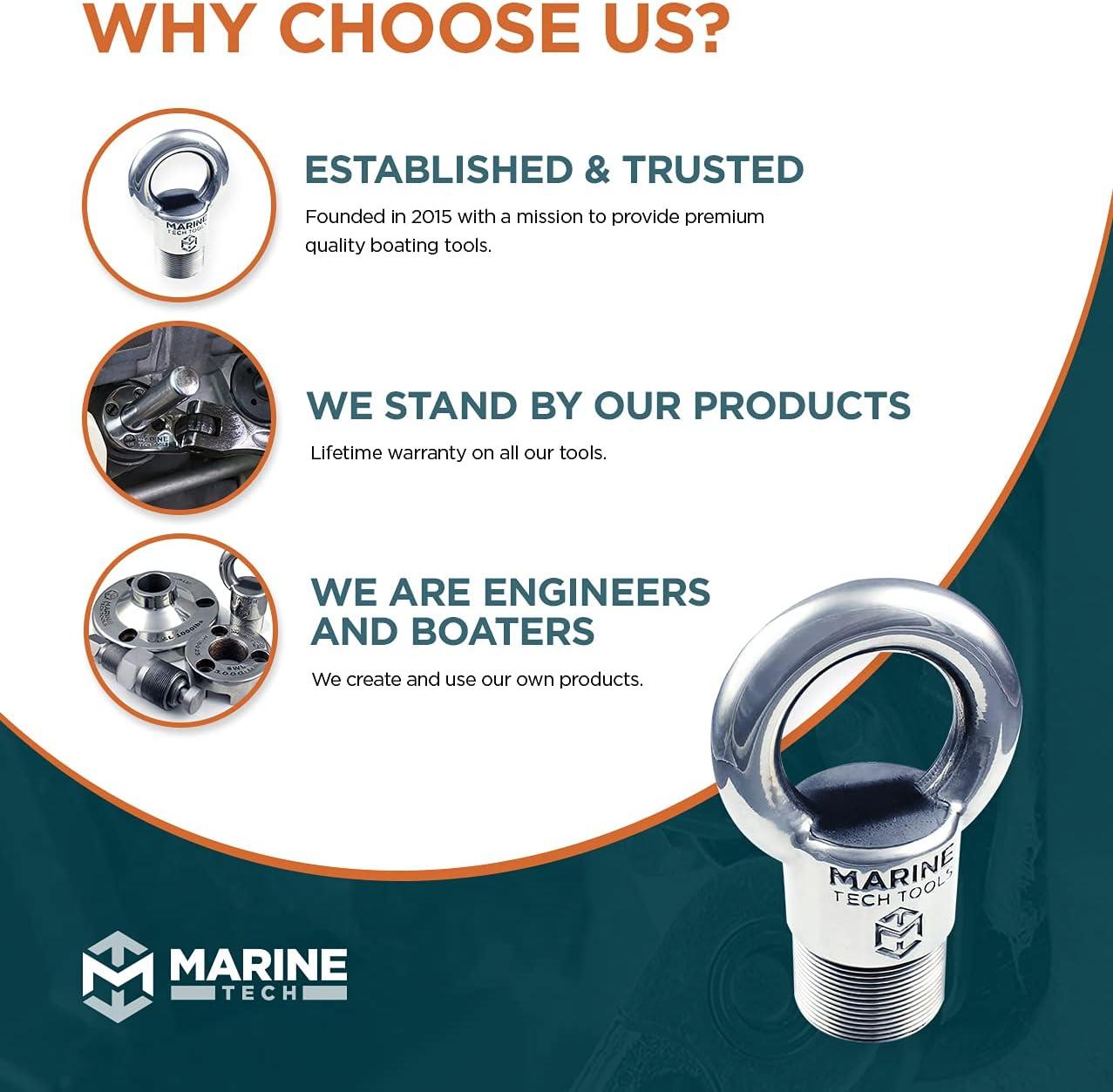 Marine Tech Tools Universal 3 Blade Propeller Puller, Propeller 並行輸入品 Marine Tech Tools Evinrude G2 Lifting Adapter 357667 (AMT0070) \u2014 Bolts  Directly on Evinrude G2 Flywheels \u2014 Designed to Fit with Marine Tech Tools