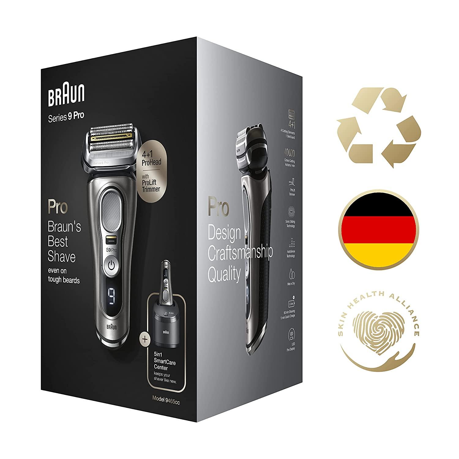 Braun Mens Electric Razor Series 9 Pro 9465cc Wet & Dry Pro Lift Beard  Trimmer 69055889725