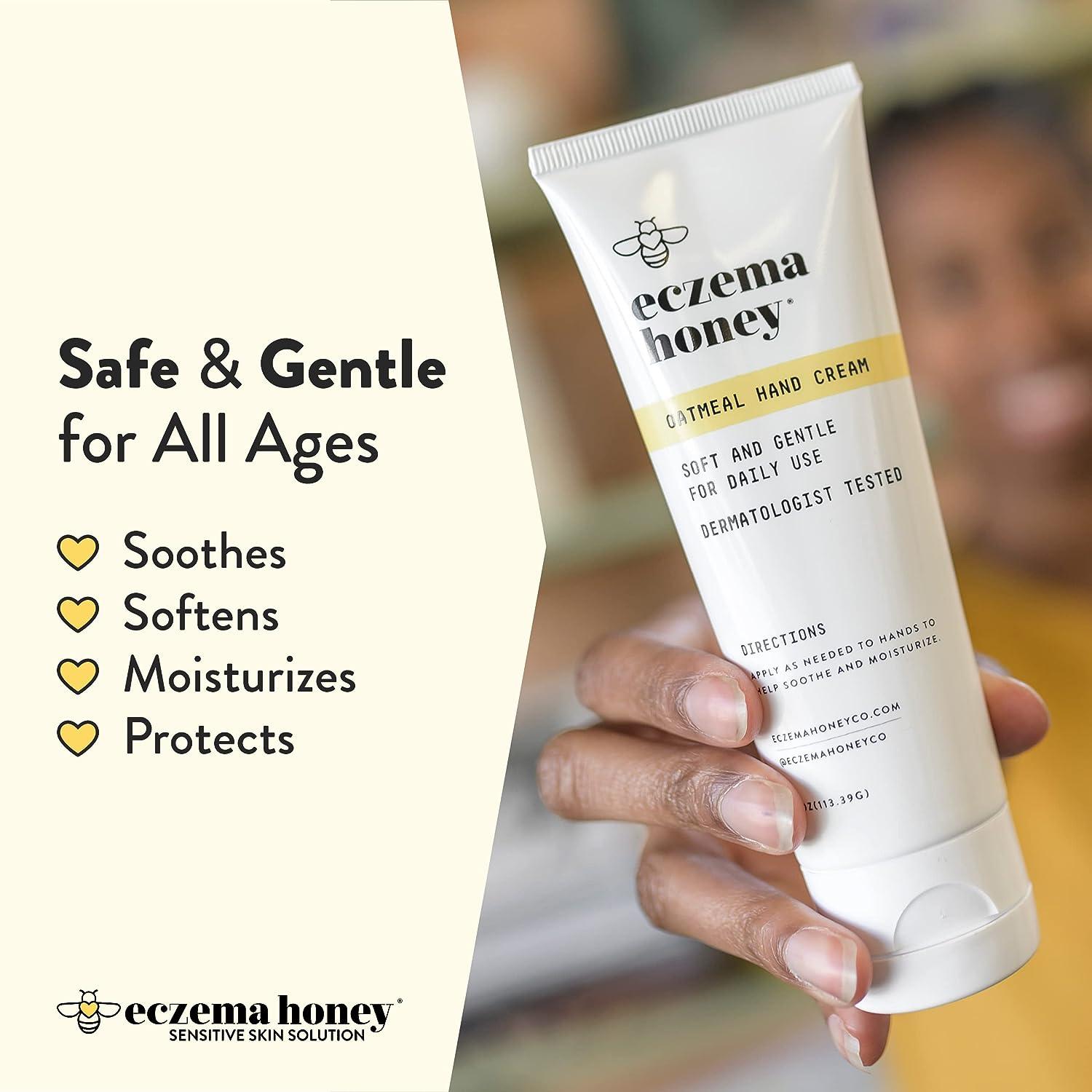 ECZEMA HONEY Oatmeal Hand Cream Natural Relief for Dry & Itchy Skin