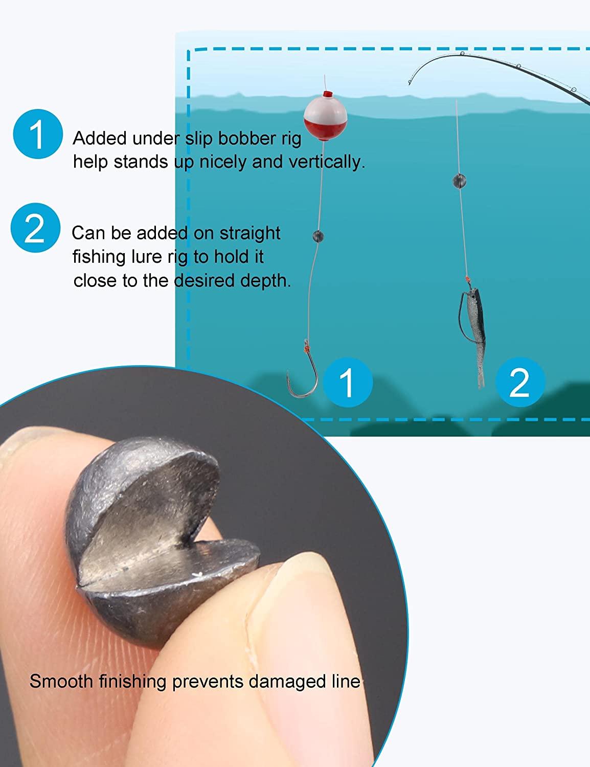 Beoccudo Split Shot Sinkers Fishing Weights Large Size 15g 7g 4g