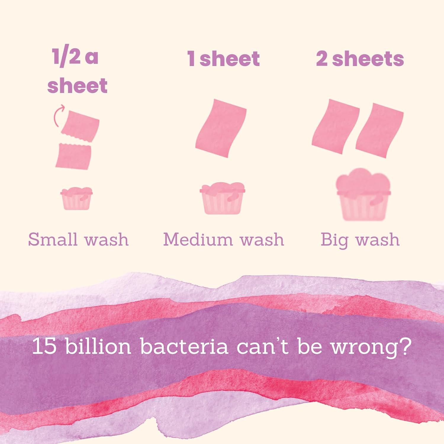 YOKUU Probiotic Laundry Sheets 64 loads Cherry Blossom Scented