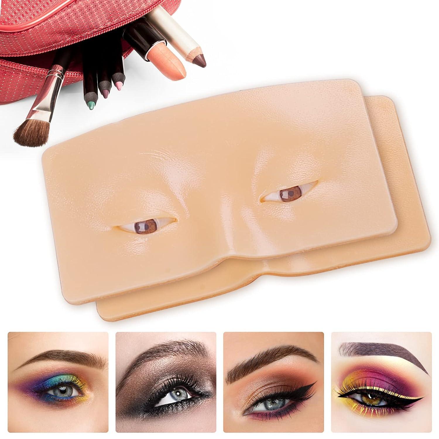 WBCBEC 1PCS Makeup Practice Face, 3D Board Realistic Pad for