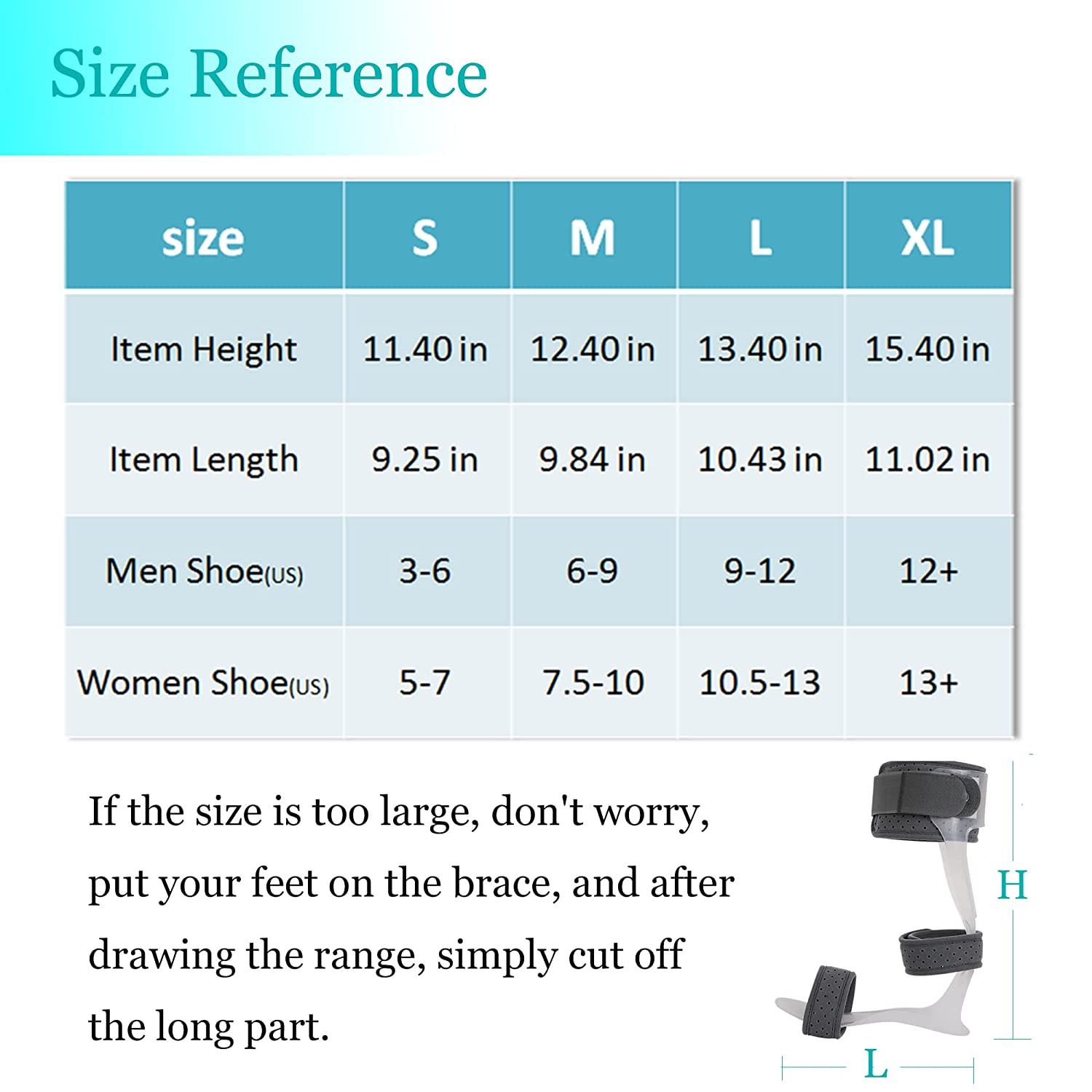 Komzer AFO Foot Drop Brace Medical Ankle Foot Orthosis Support Drop