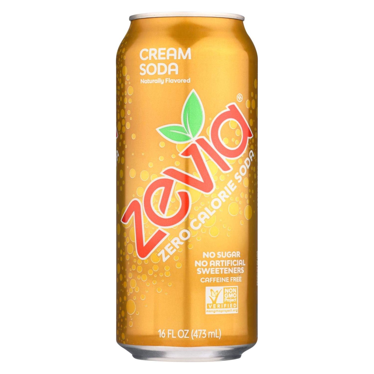Zevia All Natural Cream Soda, 16 Ounce 12 per case.