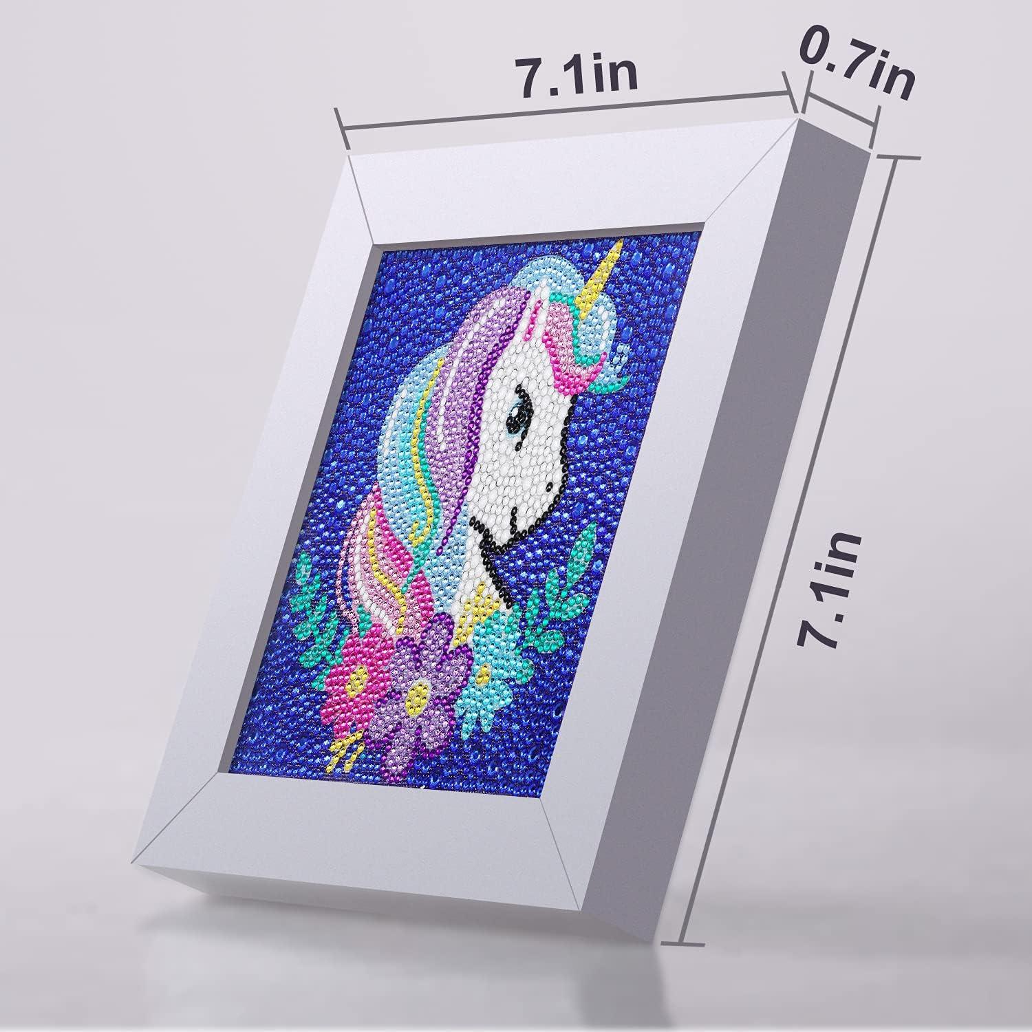5D Diamond Painting Kit for Kids with Wooden Frame Art