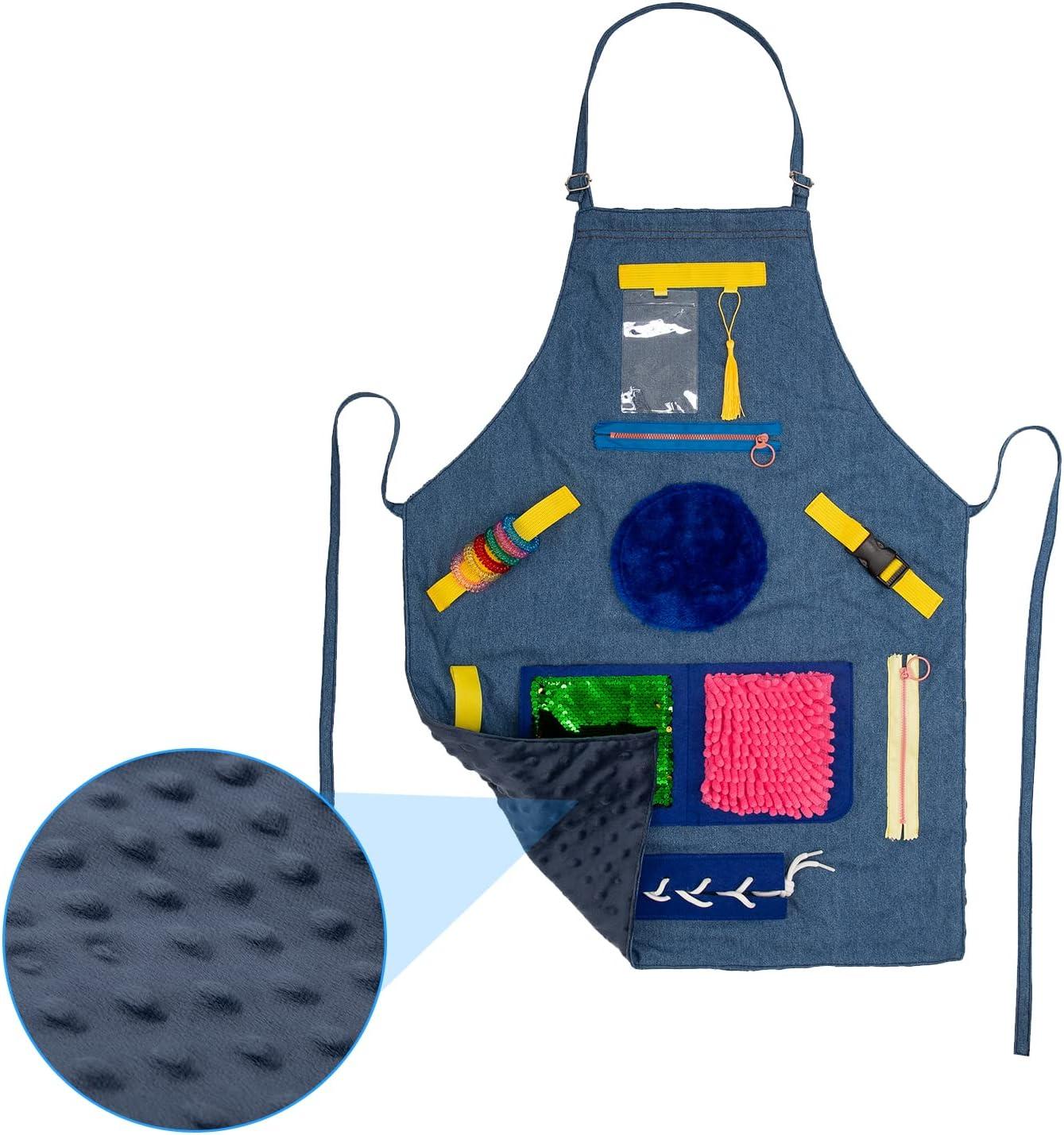 Nogsay Fidget Apron for Elderly Sensory Blanket for Dementia Patients