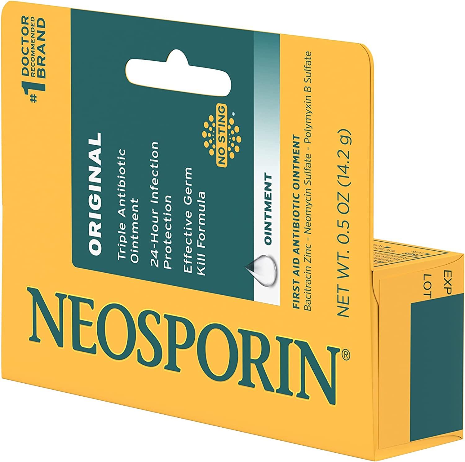 Neosporin Original First Aid Antibiotic Ointment with Bacitracin Zinc
