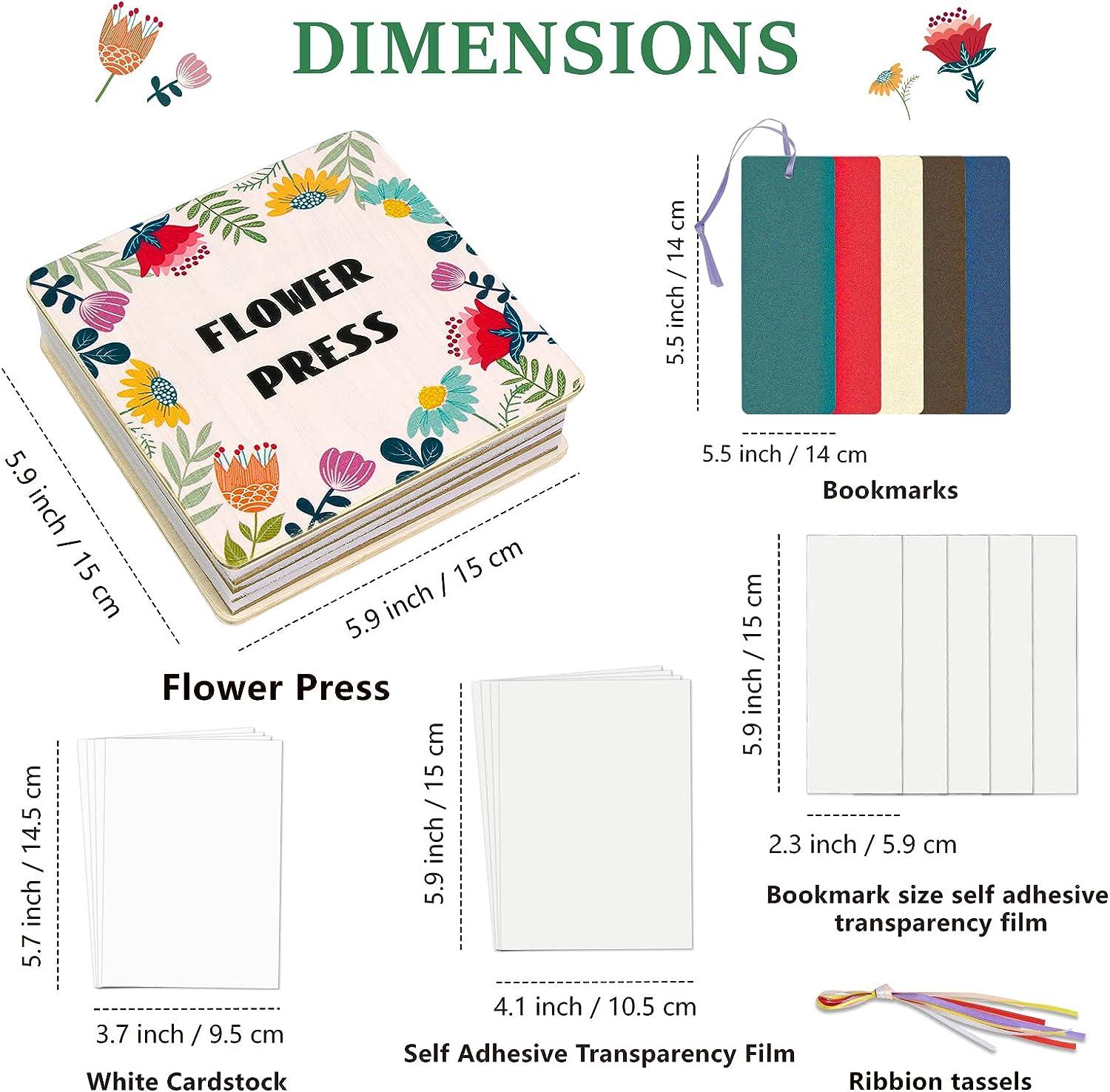 Aboofx Flower Press Kit, Large Wooden Flower Pressing Kit for