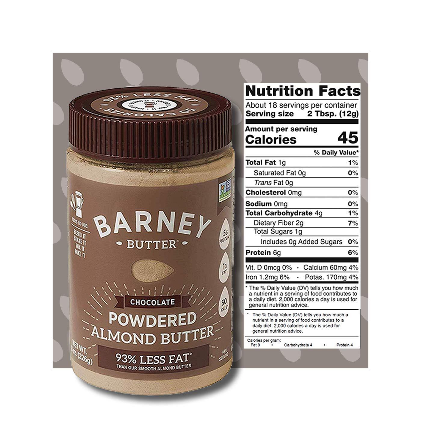 BARNEY Powdered Almond Butter, Chocolate, Paleo Friendly, KETO, NonGMO