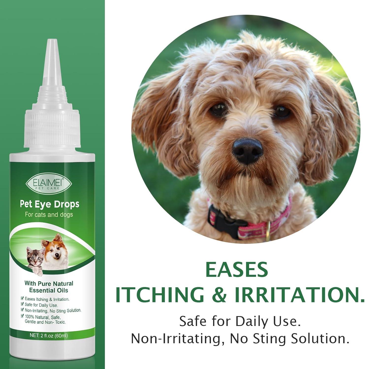 Buy Dog & Cat Eye Drops | Eye Cleaner for Infection Relief Redness Allergy  & Tear Stains - 2 fl oz | Buy Now with Express International Delivery