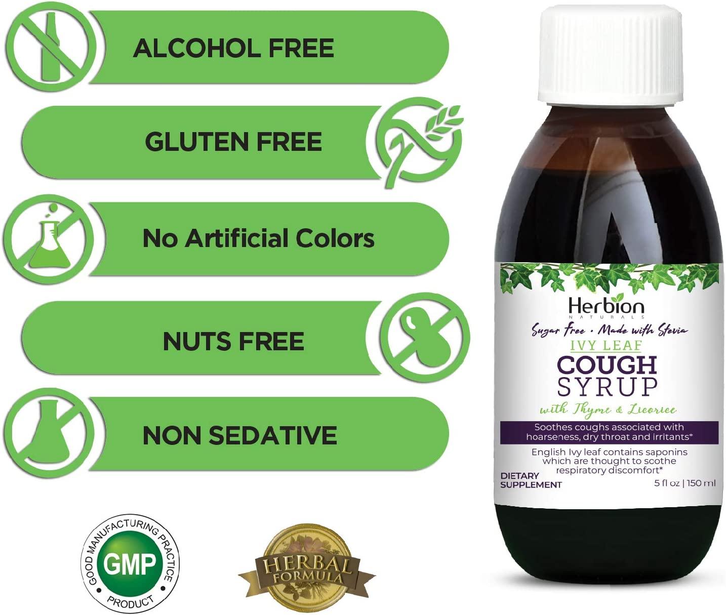 Herbion Naturals, Ivy Leaf Syrup with Thyme and Licorice Helps Maintain