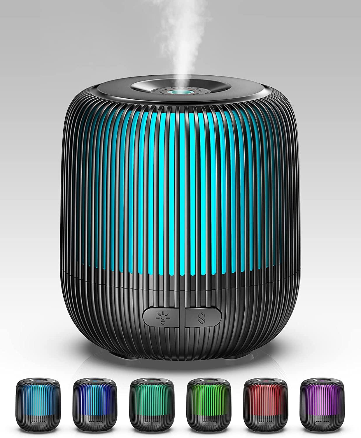 Jack & Rose 140ml Small Diffuser for Home & Office 7 Color Essential