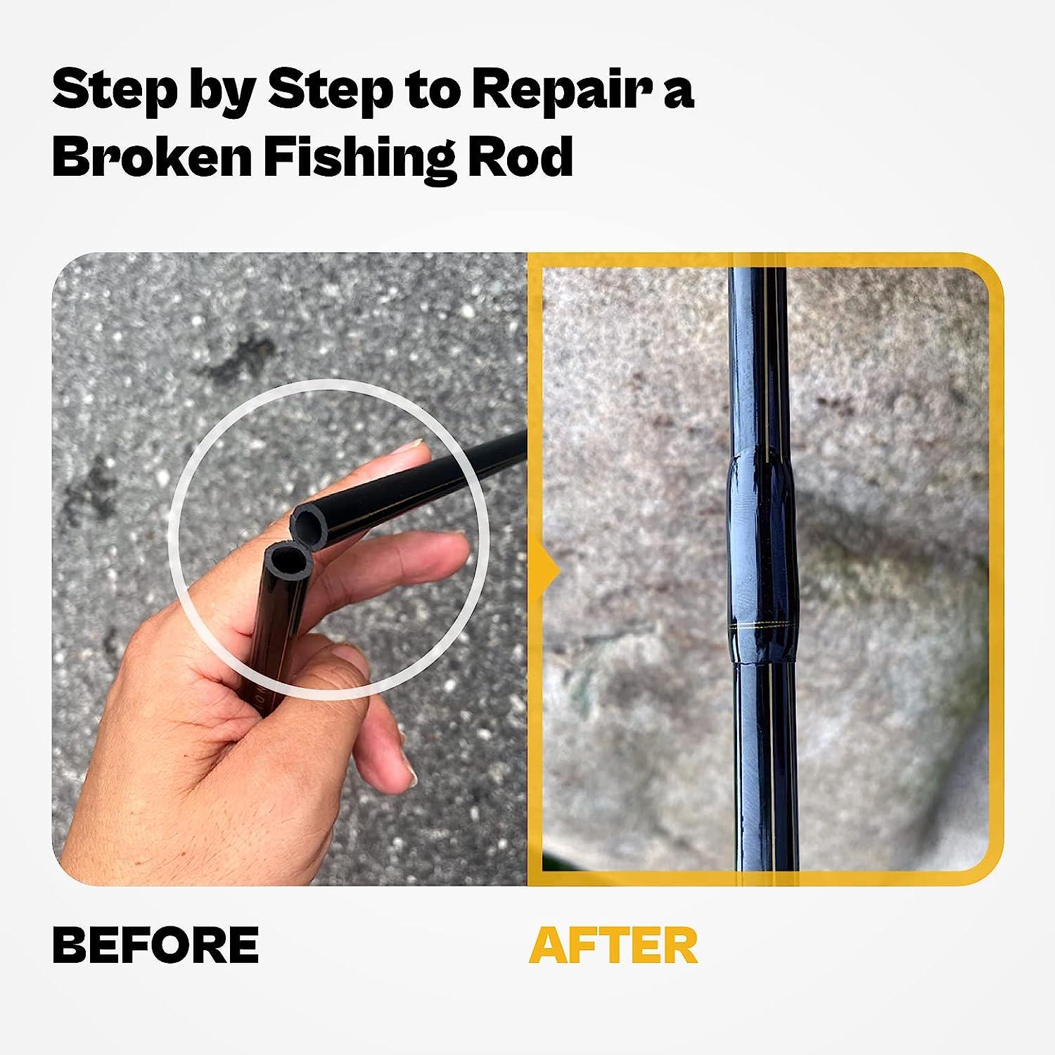 Fishing Rod Repair Kit Complete,All-in-one Supplies with Glue for
