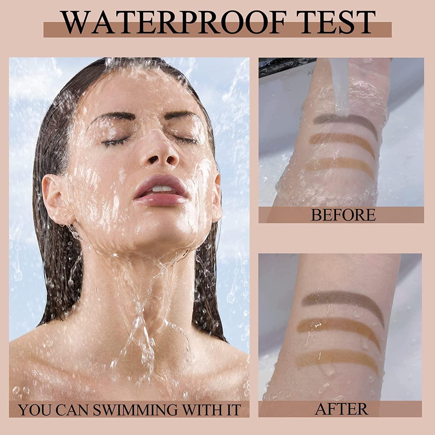 Eyebrow Stamp and Eyebrow Stencil Kit, One Step Brow Powder Stamp