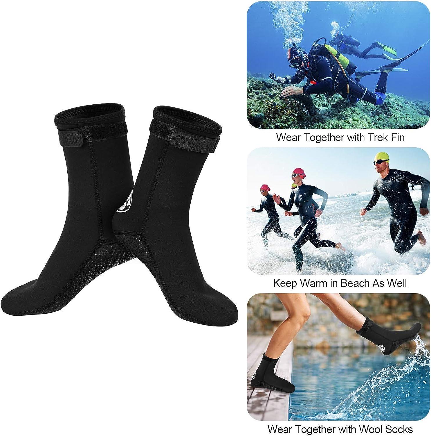 Oumers 3MM Neoprene Diving Wetsuit Socks Thermal Anti-Slip Beach