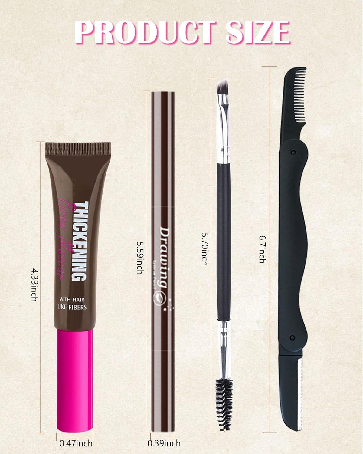 Waterproof Tinted Brow Gel Kit - Taupe & Dark Brown Eyebrow