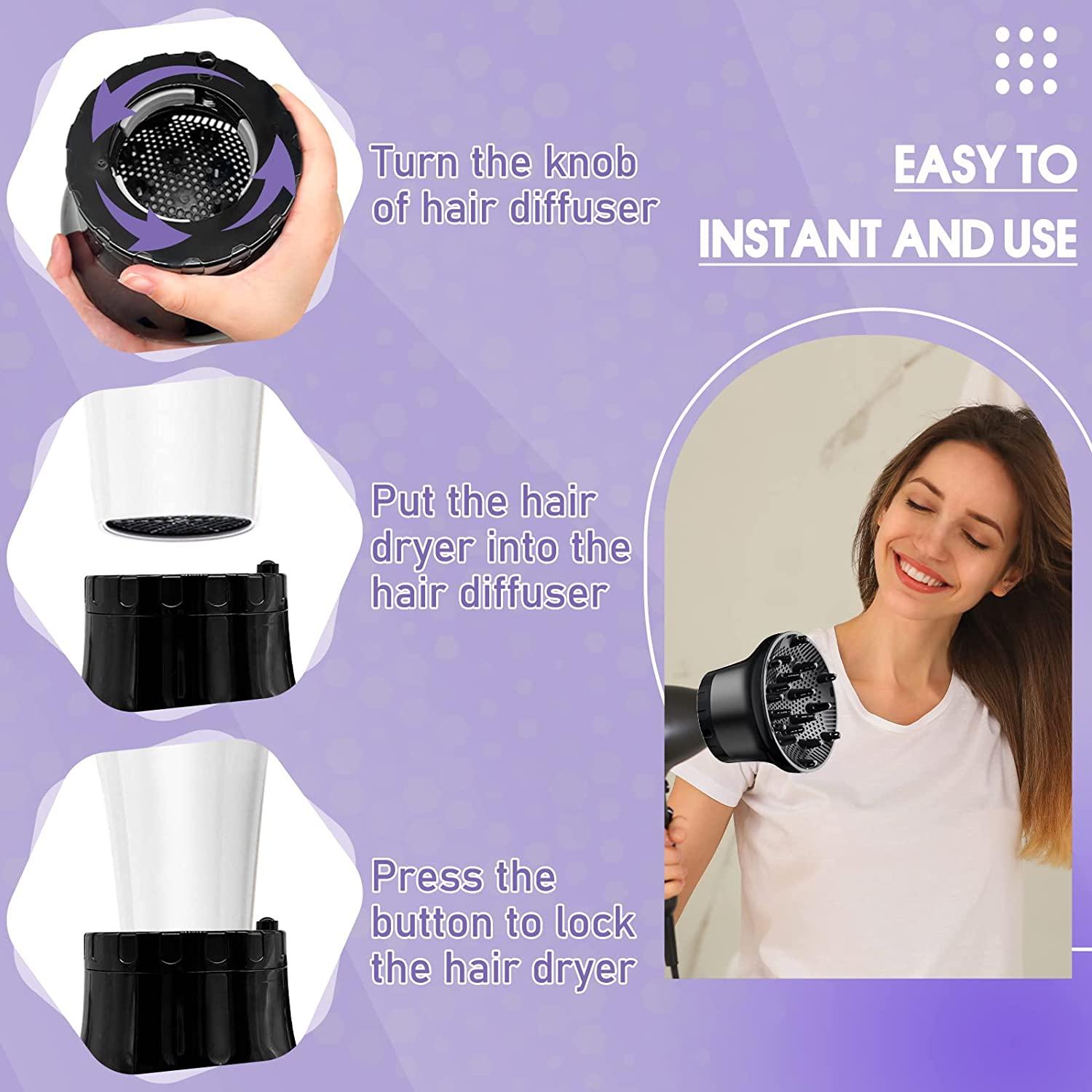 Adjustable Hair Diffuser for Curly Hair Universal Attachment for