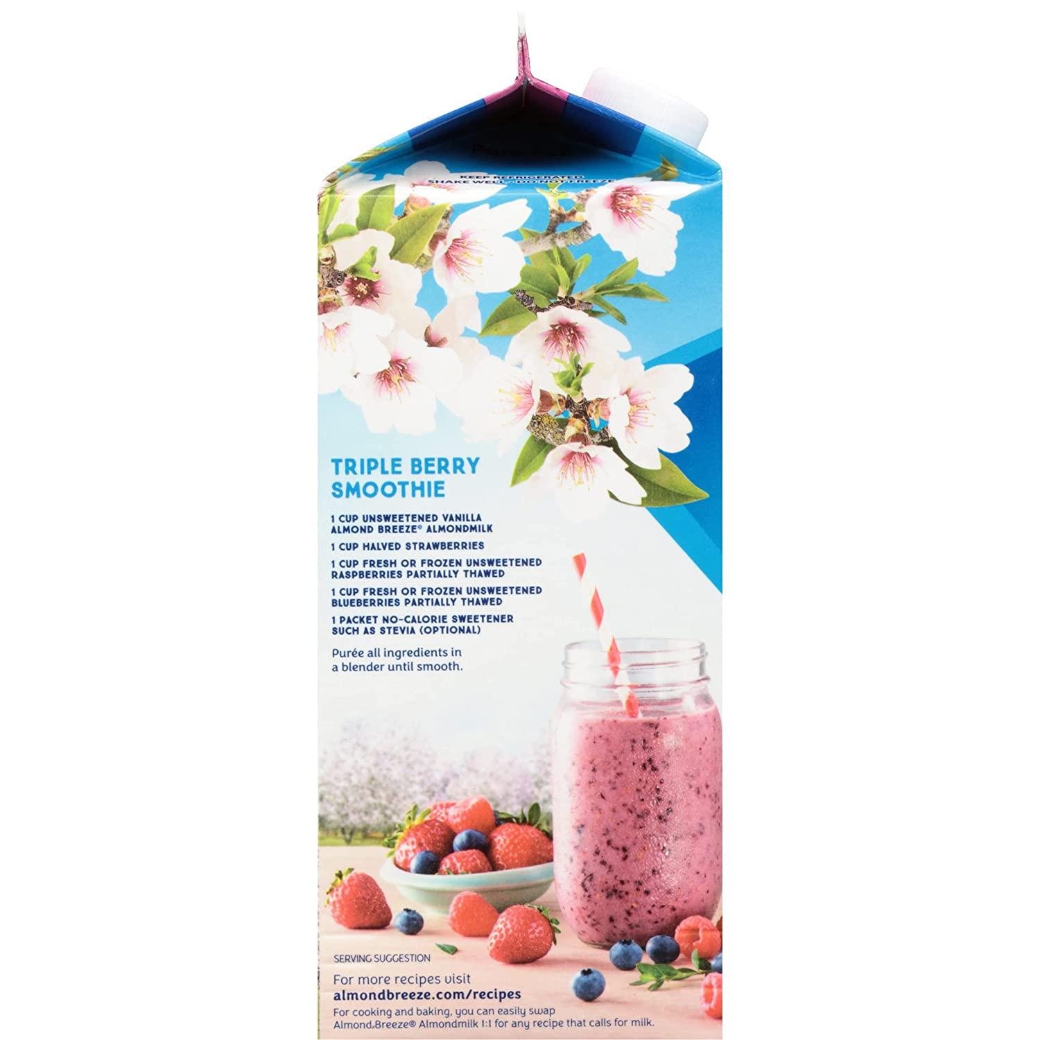 Almond Breeze Blue Diamond, Almond milk, Lactose free, Vanila, 64 Oz