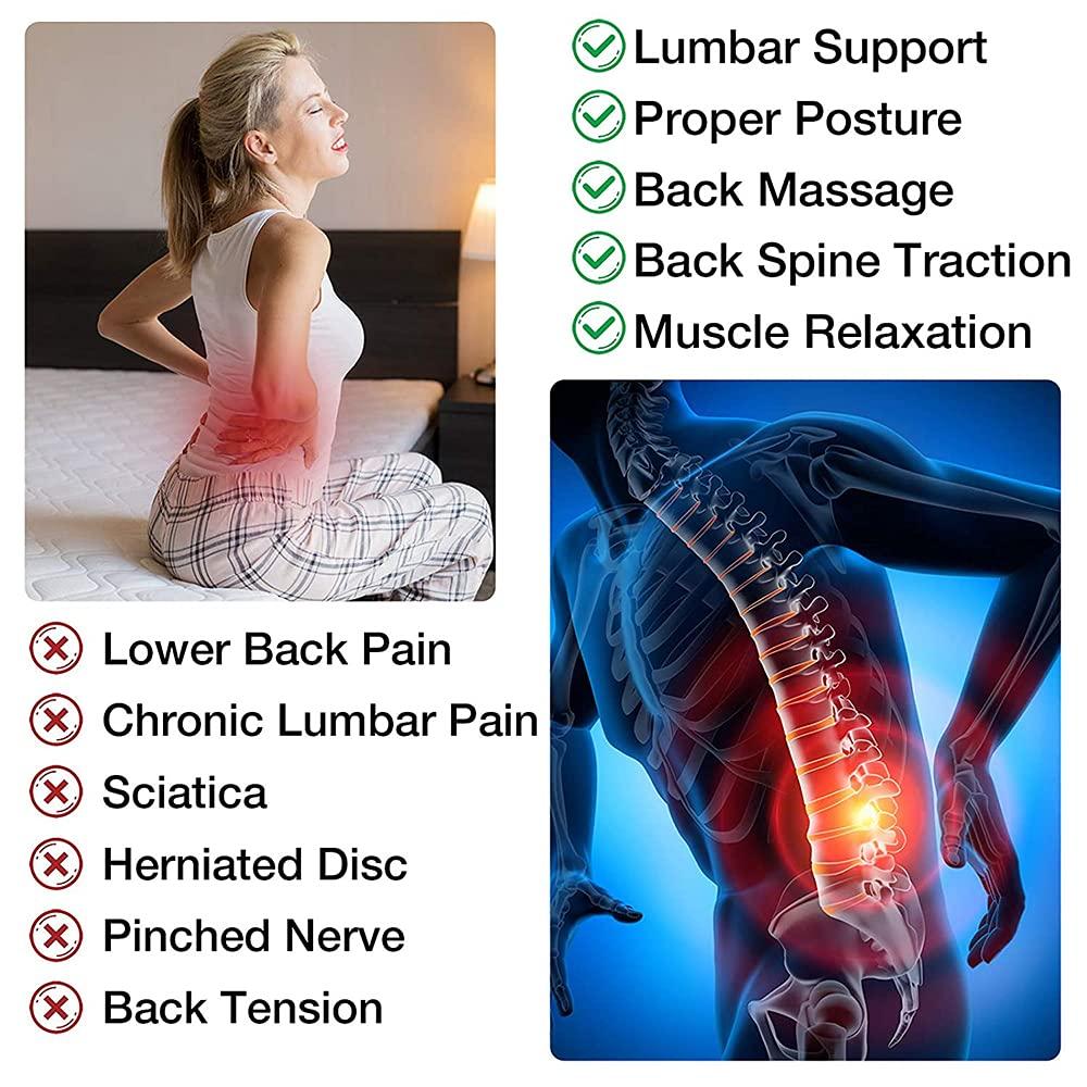 Back Massager - For Sciatica and Lower Back Pain Relief