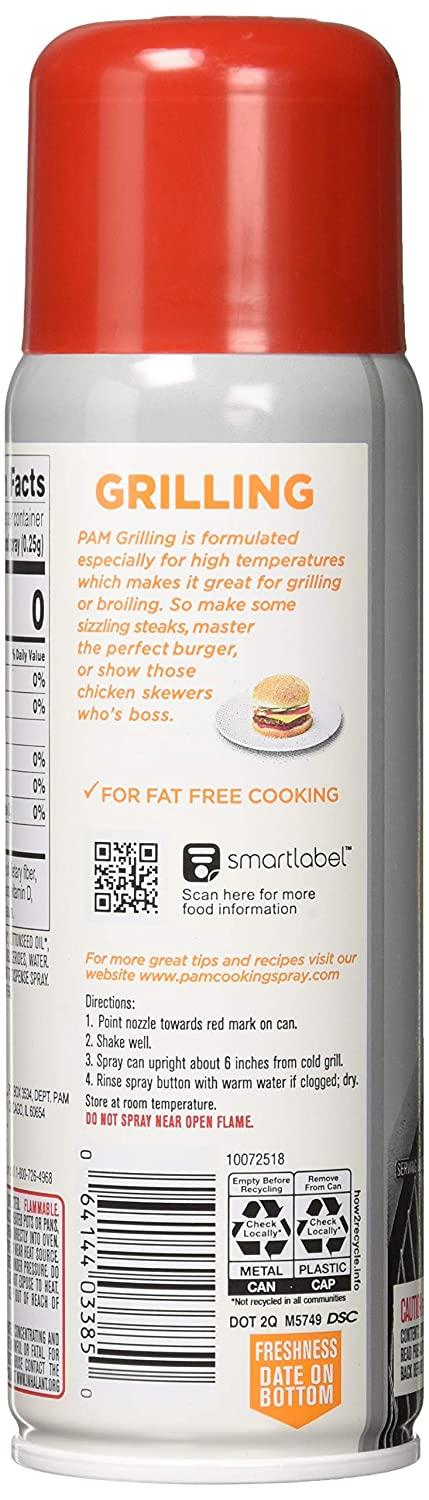 Pam Grilling No-Stick Cooking Spray - 5 oz - 2 pk 5 Ounce (Pack of 2)