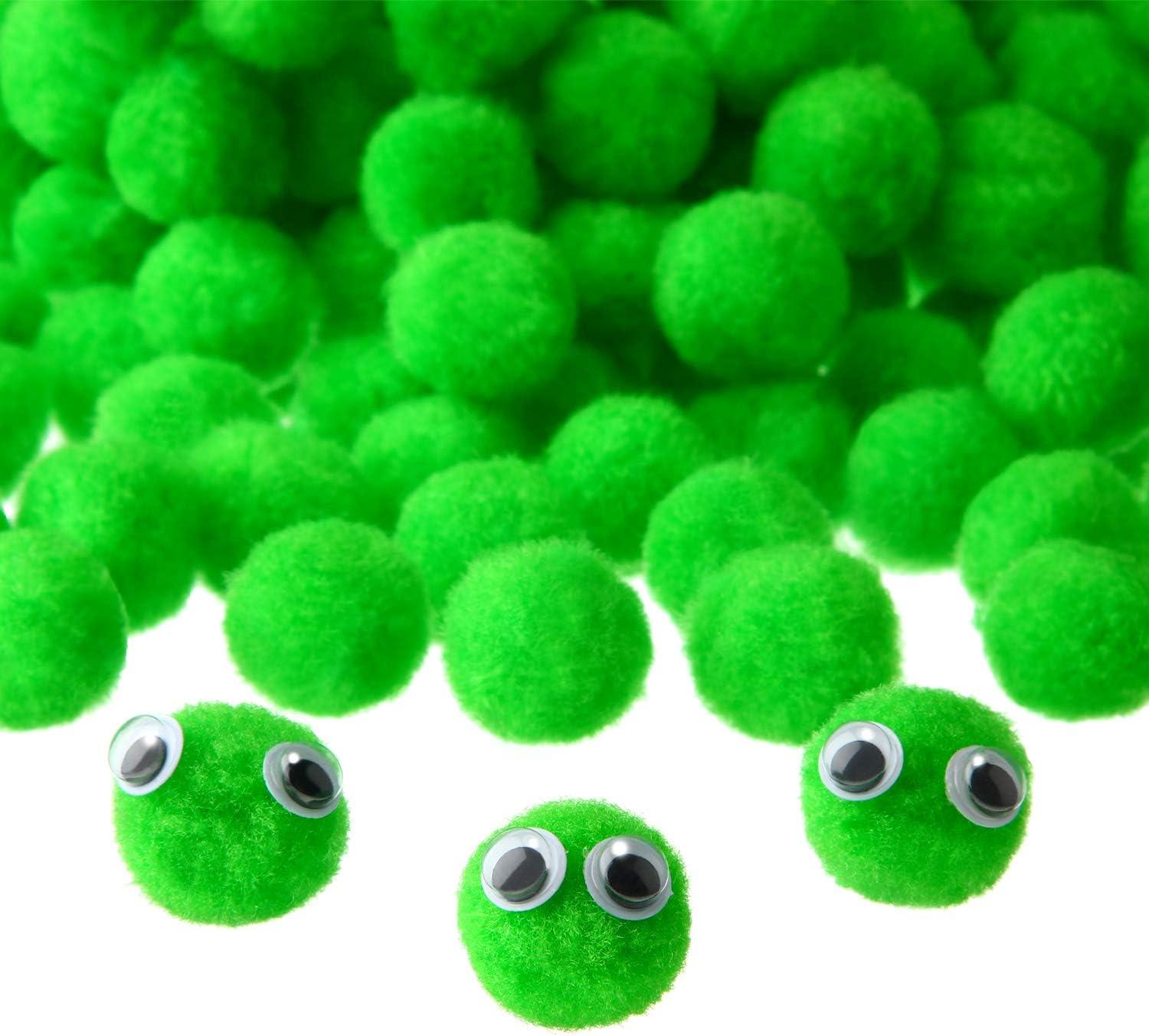Shappy 500 Pieces Christmas 1 Inch Pom Pom Crafts Balls for DIY Creative  Glitter Pompoms Decorations Kids Christmas Project Hobby Supplies Party  Holiday Decorations (Green) Fruit Green