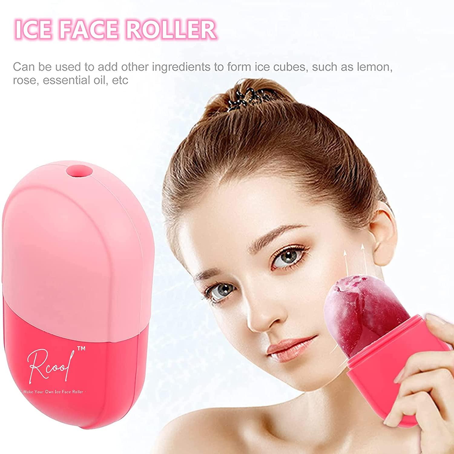 Rcool Ice Face Roller & Gua Sha,Face Massager,Facial Beauty Ice Roller