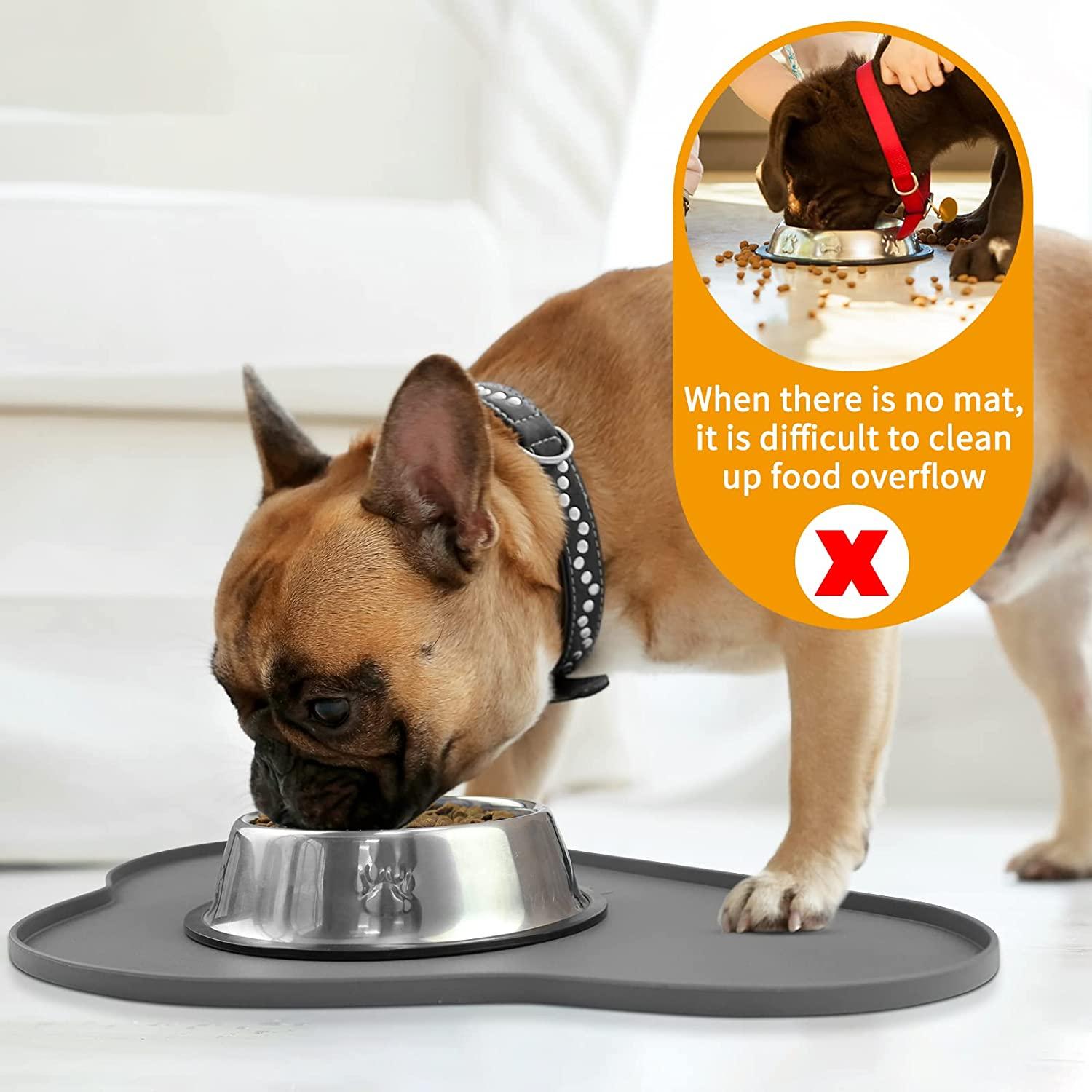  Ptlom Pet Placemat for Dog and Cat, Waterproof
