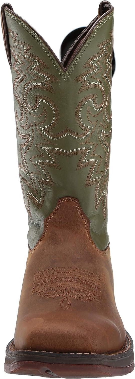 Durango Men's Rebel 12in Coffee Cactus Pull-On Western Boots (DB5416)