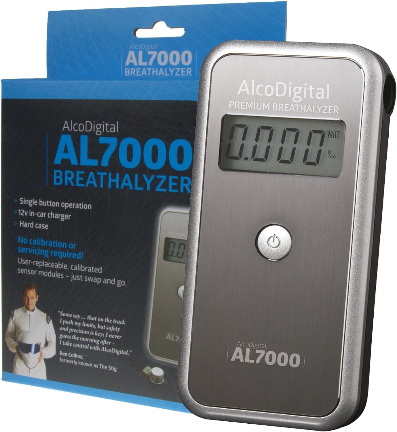 AlcoDigital AL7000 Pro Breathalyzer with replaceable Sensor FASTcar