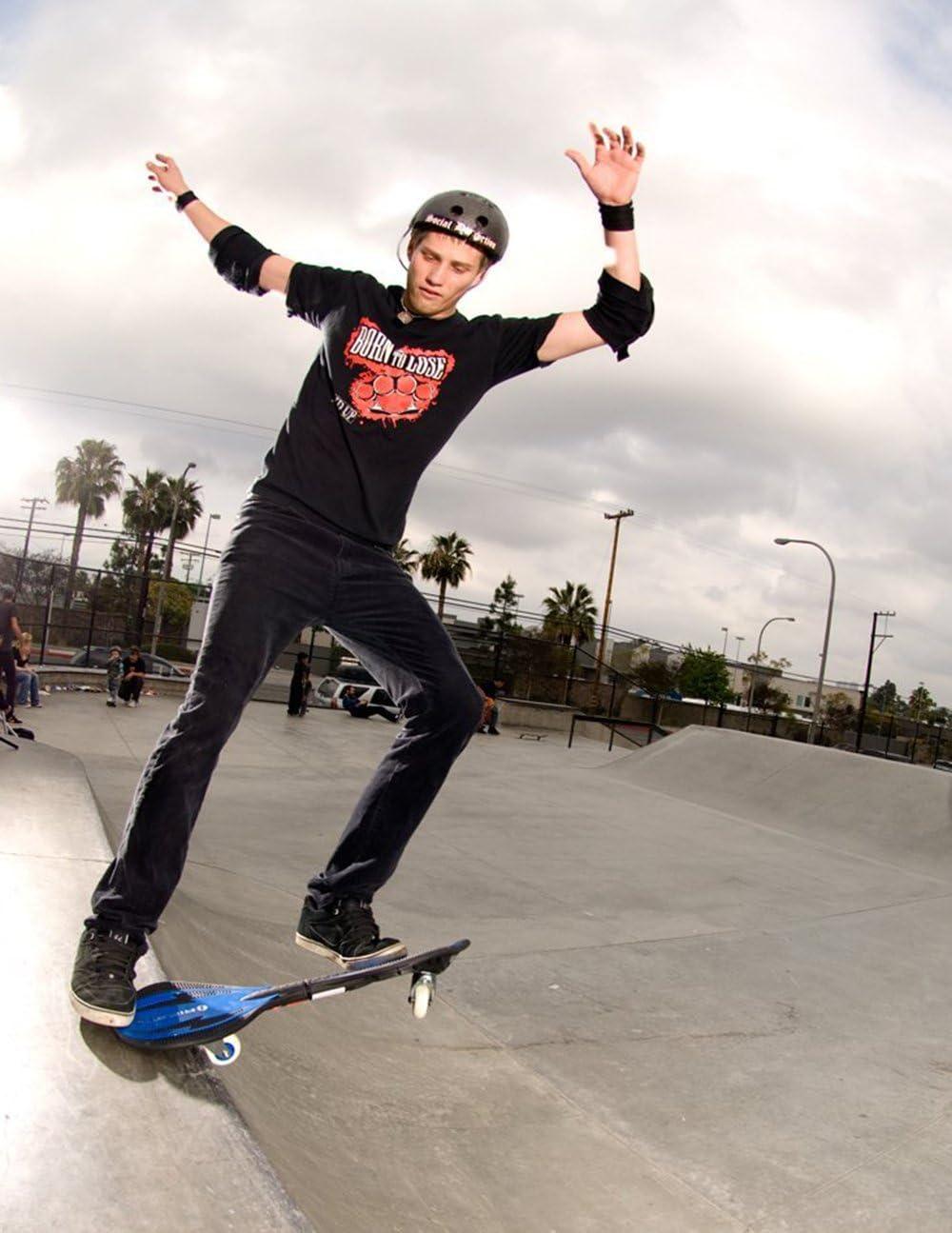 Razor RipSurf Caster Board - Blue, 76mm 360-Degree Pivoting Skateboard, For Child, Teen, Adult