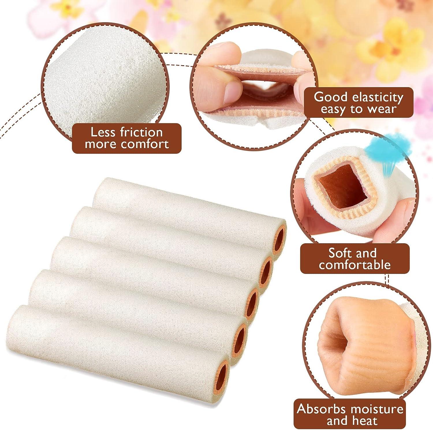 6 Pieces Foam Toe Sleeves Foam Tube Big Toe Protectors Toe Bandages for