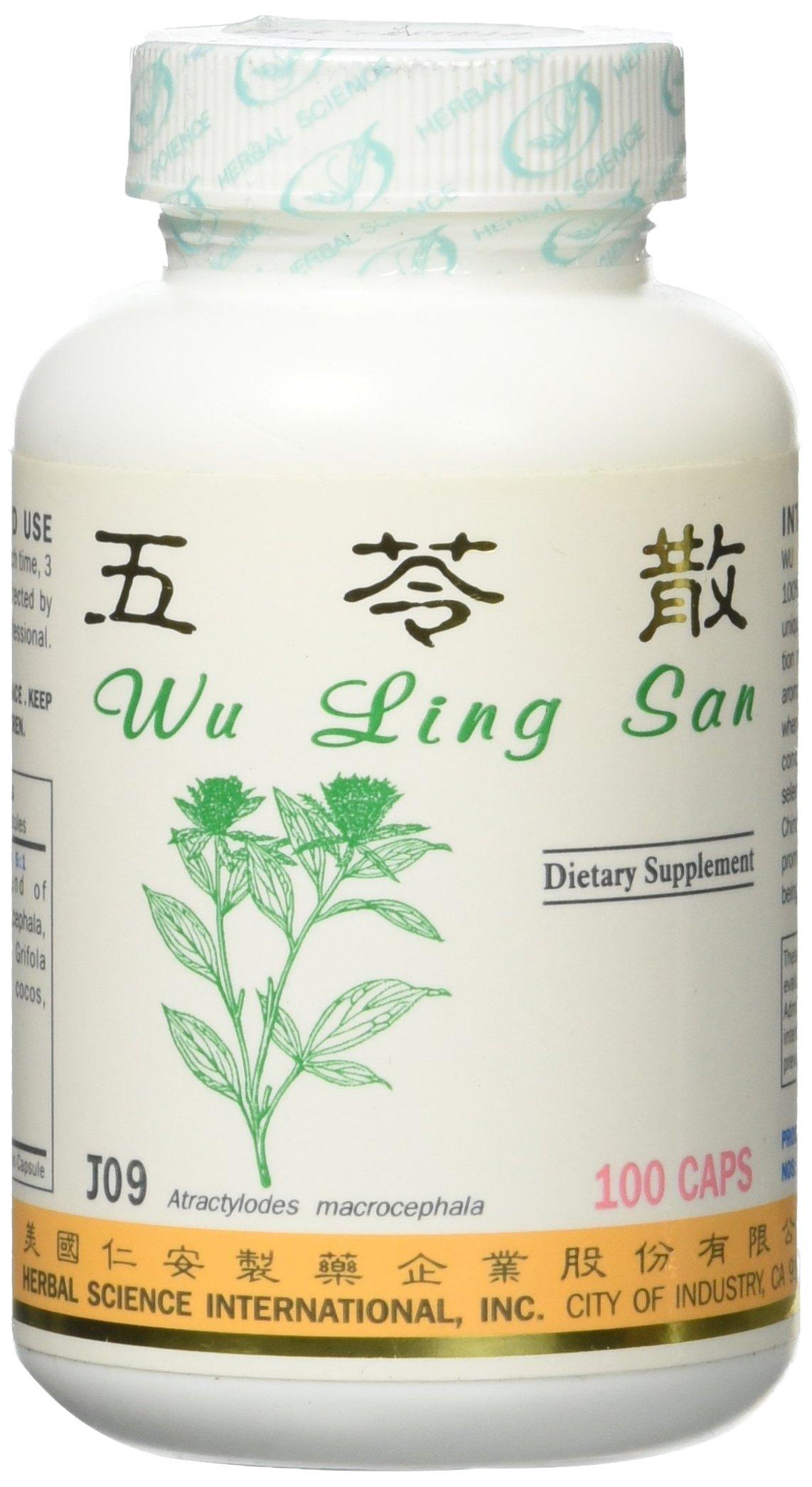 Wu Ling Diuretic Formula Dietary Supplement 500mg 100 Capsules (Wu Ling