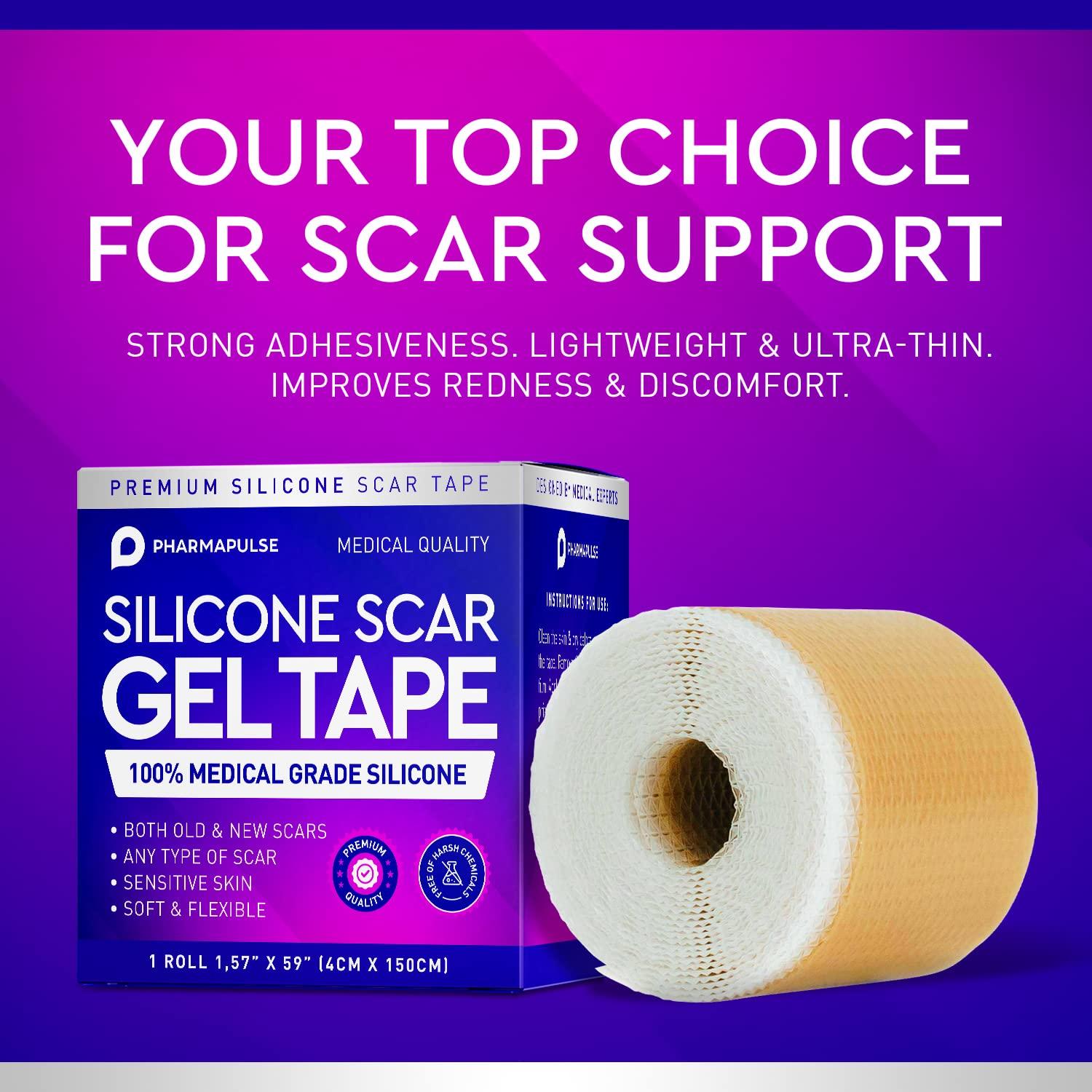 Silicone Scar Gel Tape for Scar Removal, Wound Dressing, Sticky Bandage