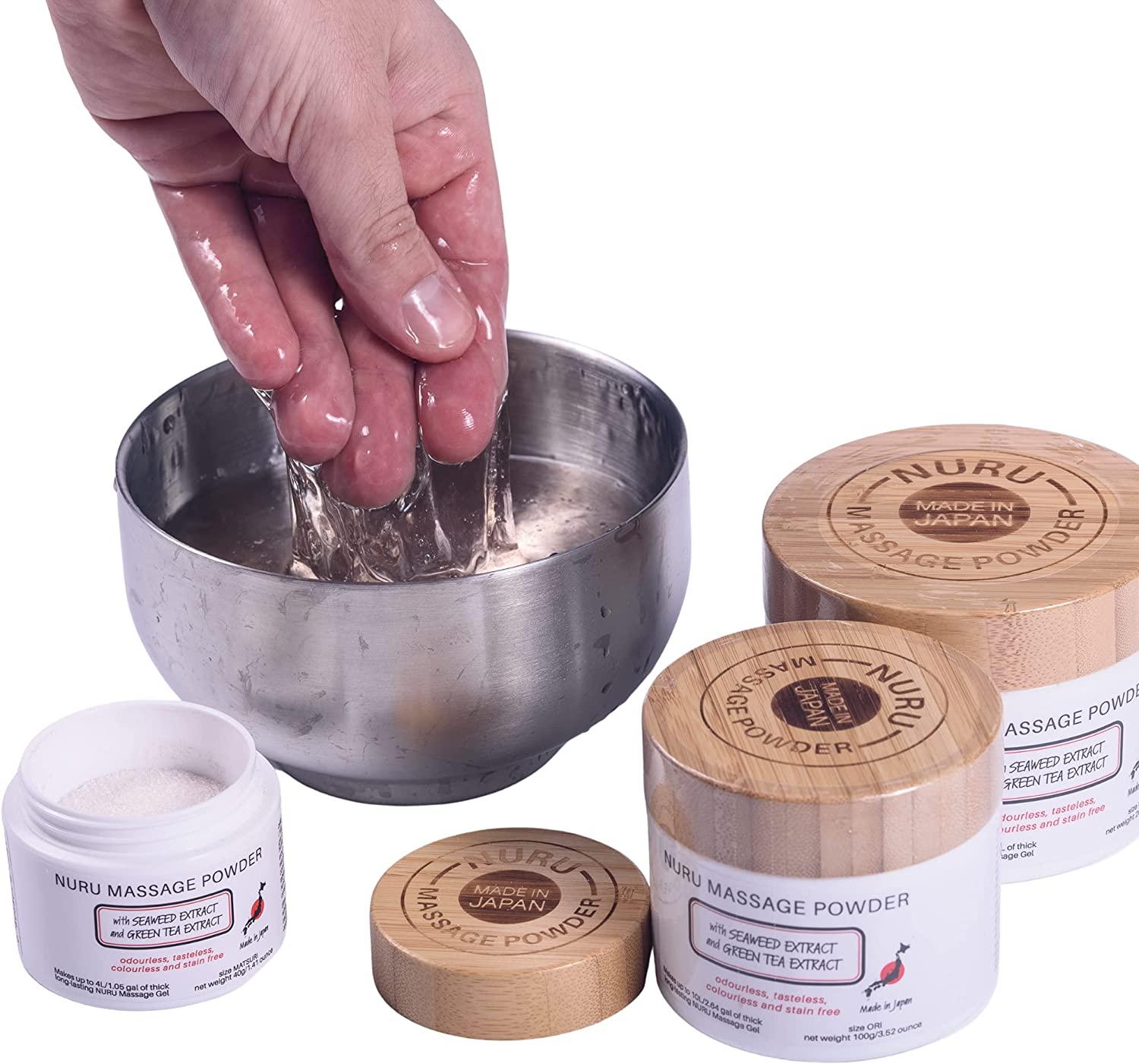 Nuru Massage Gel Therapy Powder 40g Seaweed & Green Tea Made in