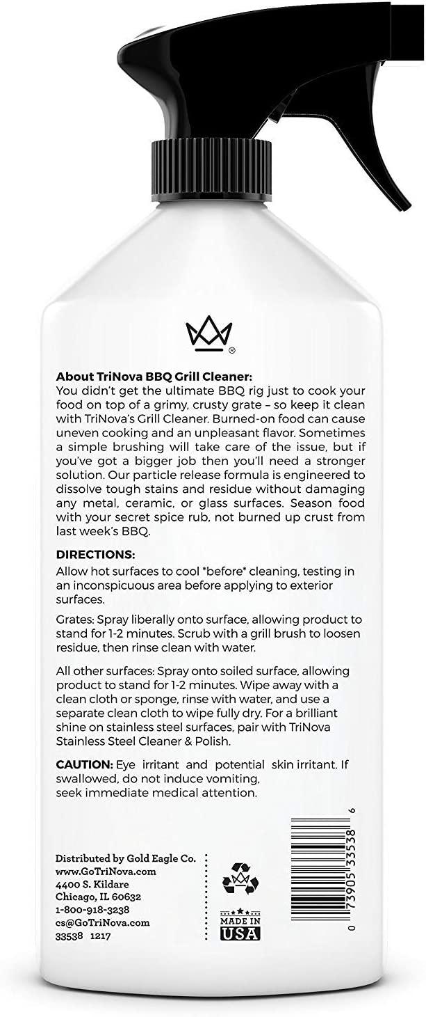 TriNova BBQ Grill Cleaning Spray Degreaser Cleaning Solution For
