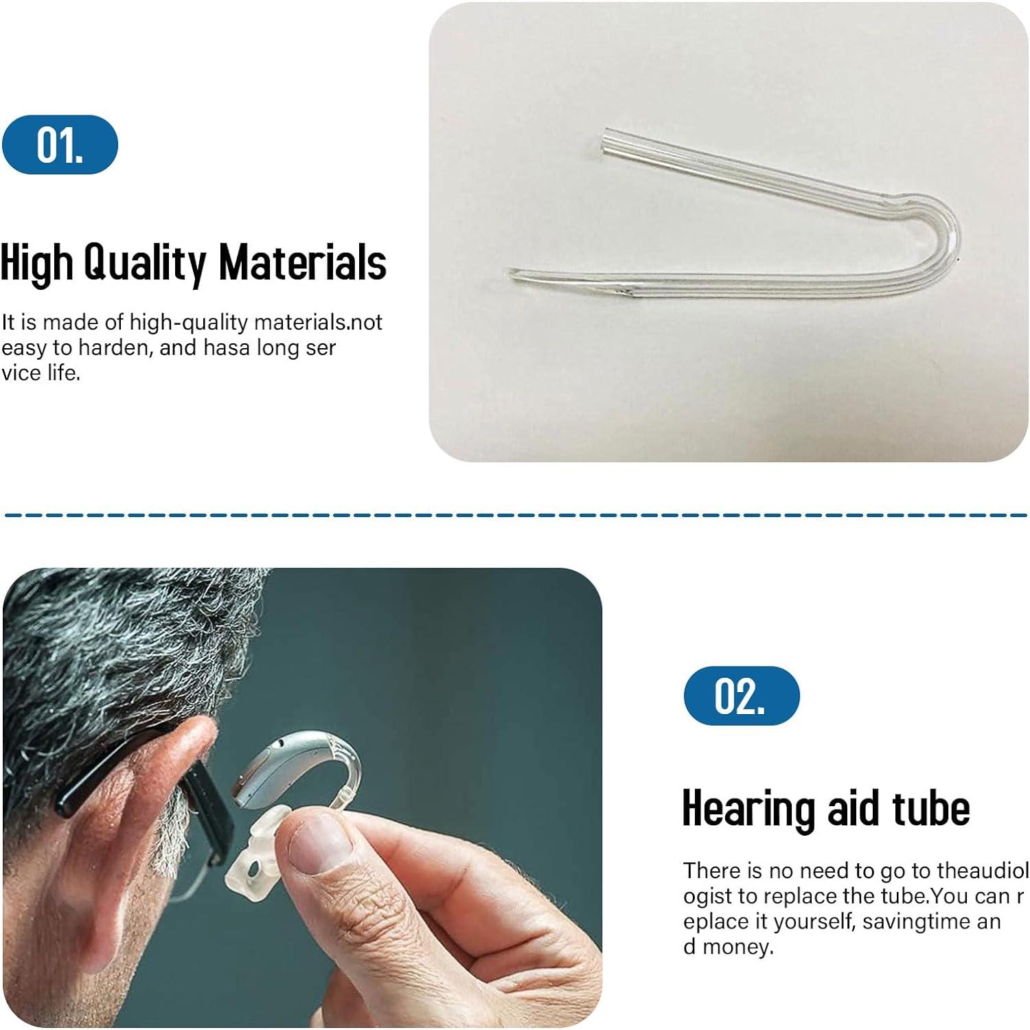 10Pcs Hearing Aid Tubes Lightweight Hearing Aid Tubes NHS Sturdy Phonak
