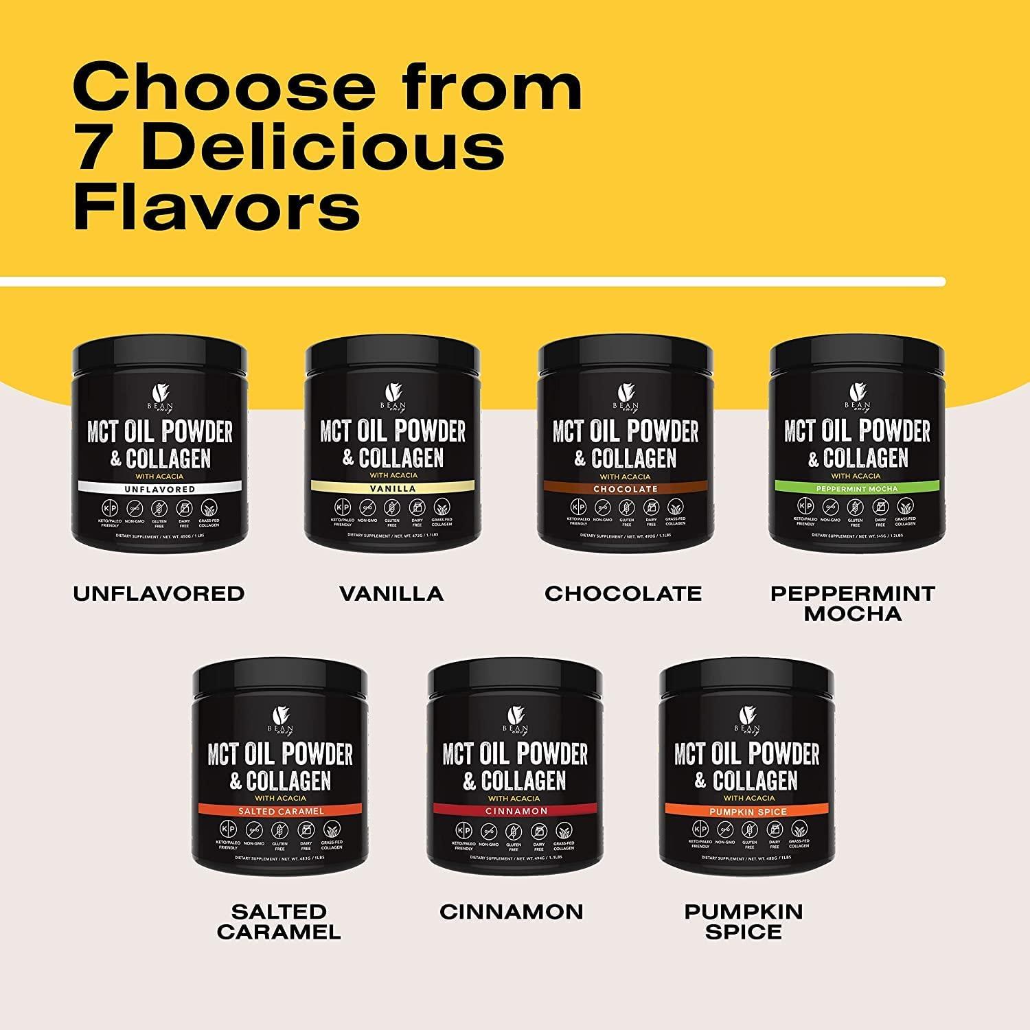 Bean Envy Vanilla MCT Oil Powder with Collagen and Acacia Keto