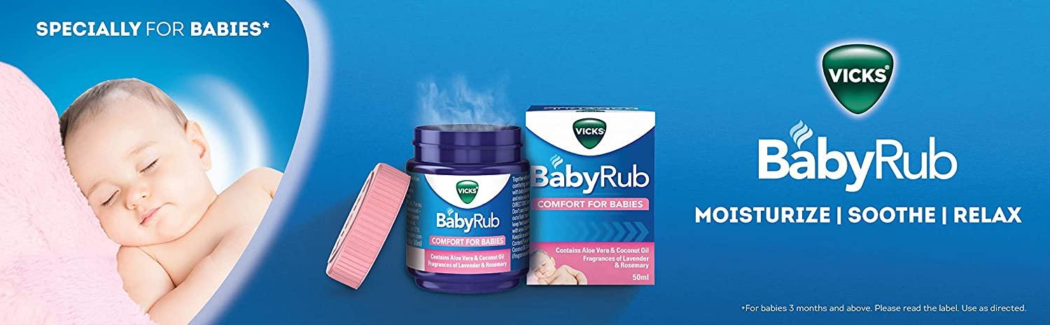 Vicks BabyRub Soothing Vapour Ointment for Babies 25 ml 0.85 oz