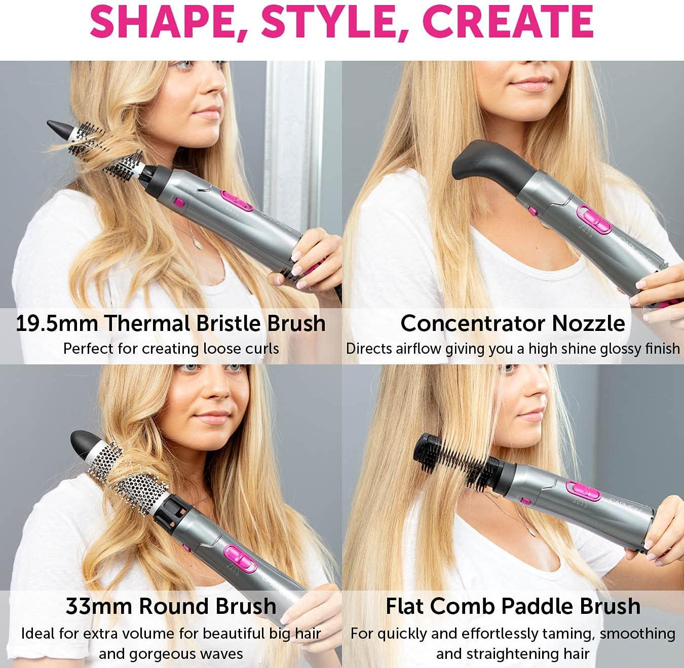 Carmen C81071 Neon 4-in-1 Hot Air Styler Keratin Protech 1000W