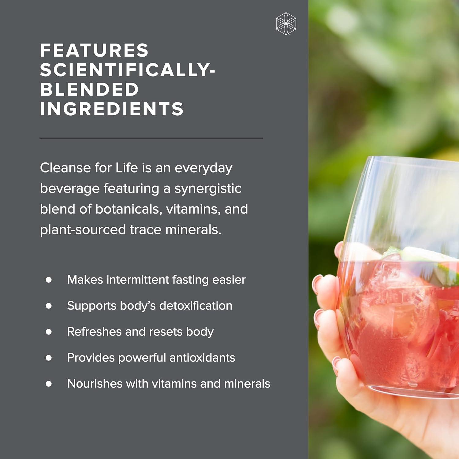 Isagenix Cleanse for Life 32oz Detox Drink Vitamin B12, Niacin