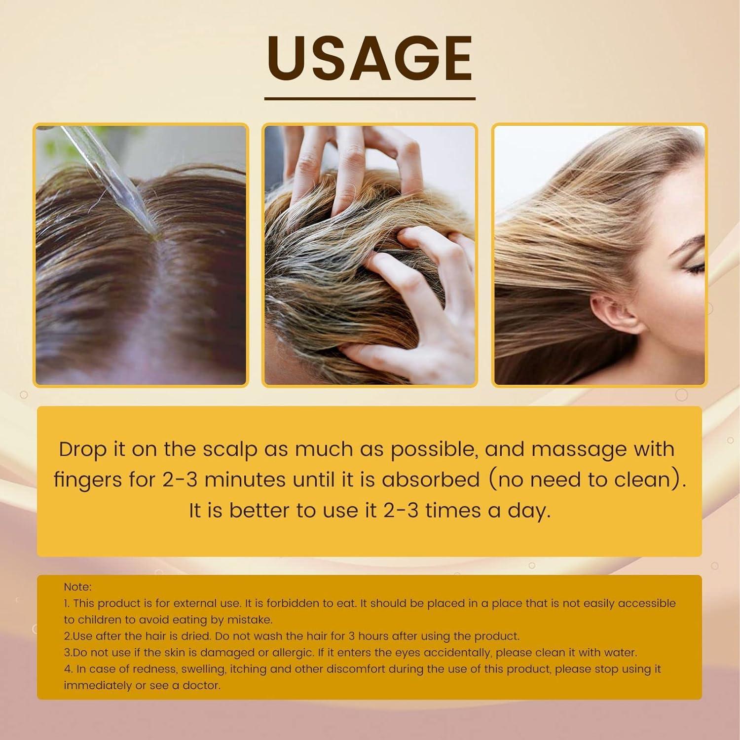 5% Biotin Minoxidil Hair Growth Oil 5% Minoxidil for Men and Women Hair ...