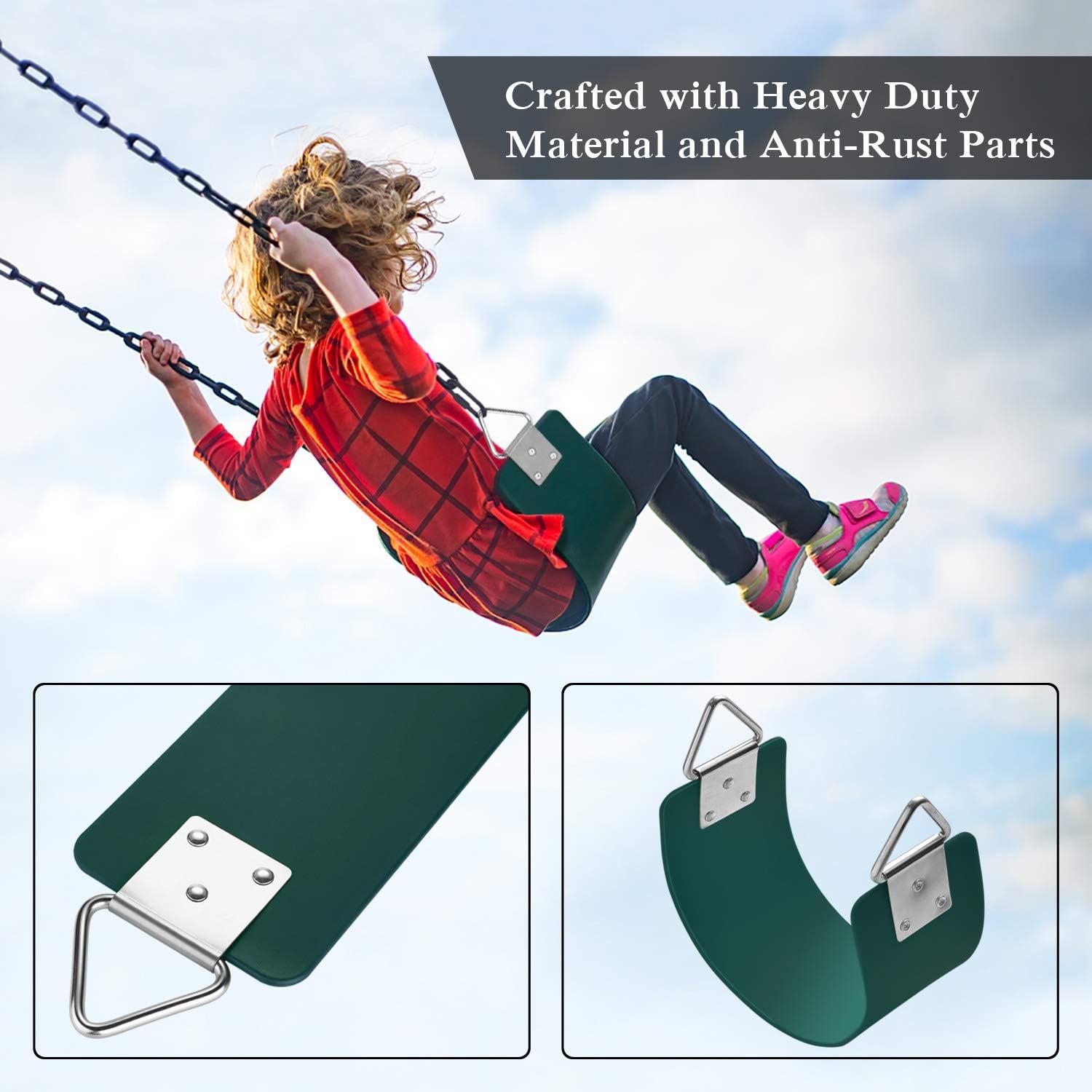 Swing seat material store