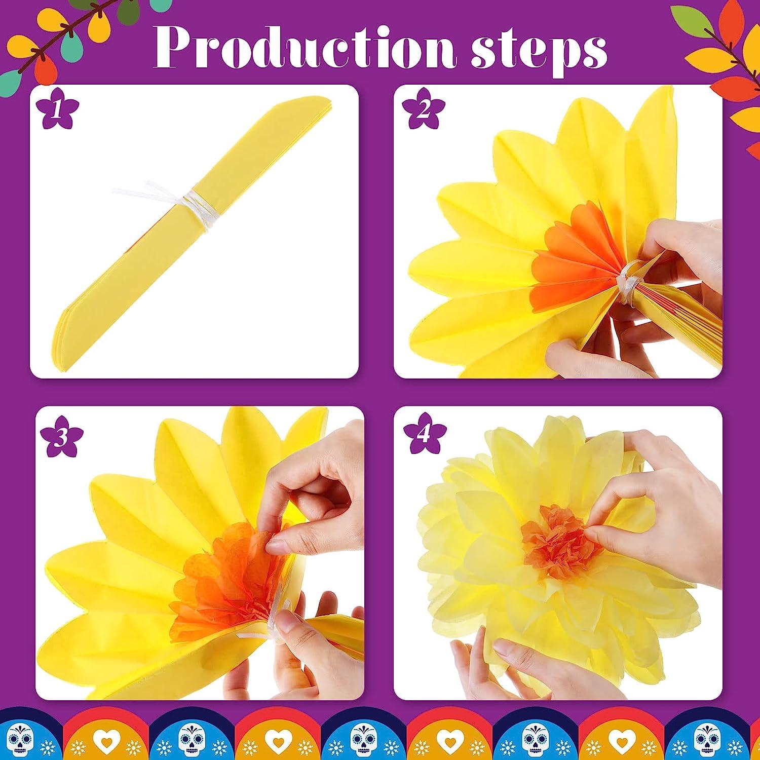 Mexican Paper Flowers  Fiesta Party Supplies