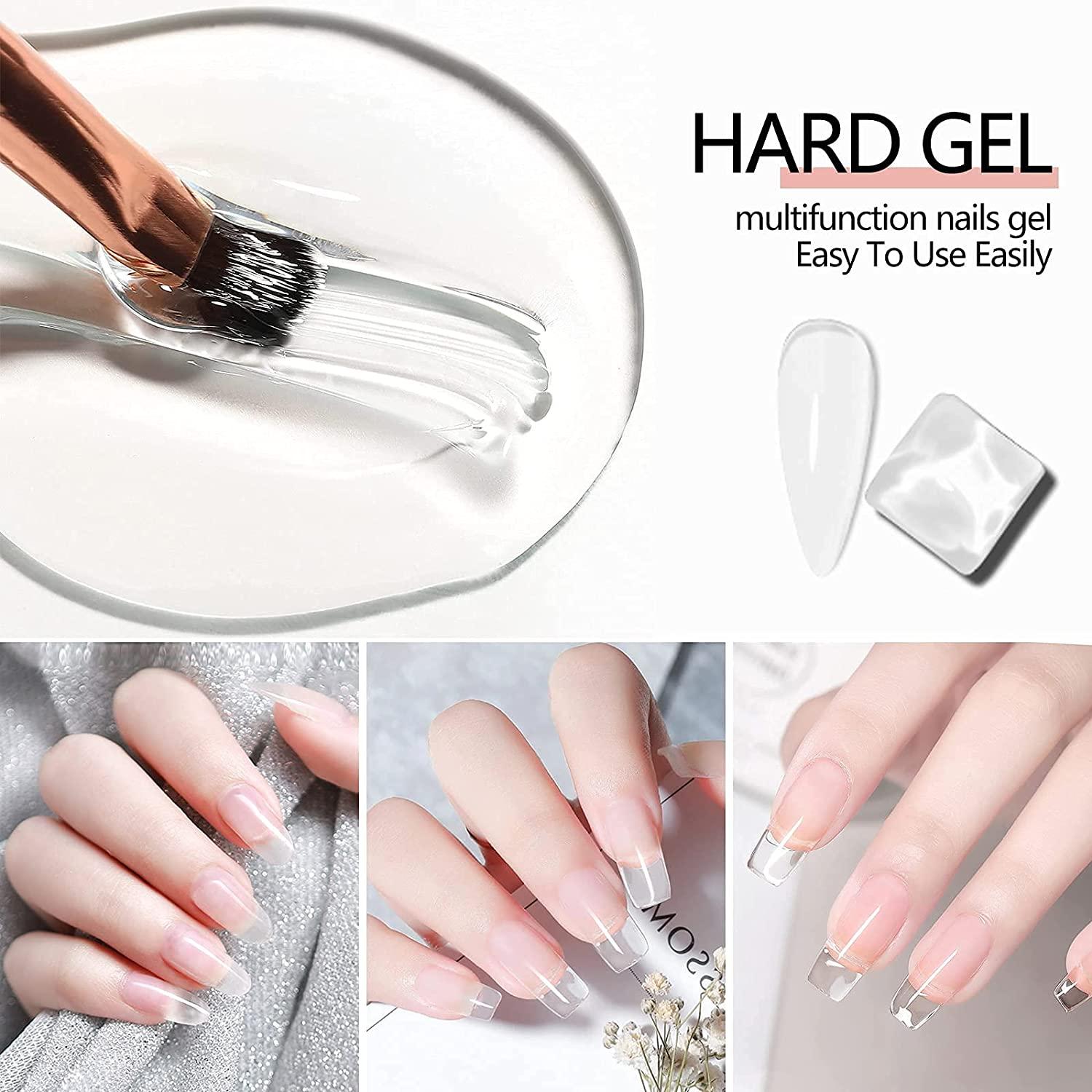 LED/UV Gels Builder Gel Nail Extension Gel Nail Strengthen UV Gel Nail Art  Manicure Set with Nail Forms and Dual-use Pen Tools – ROSALIND
