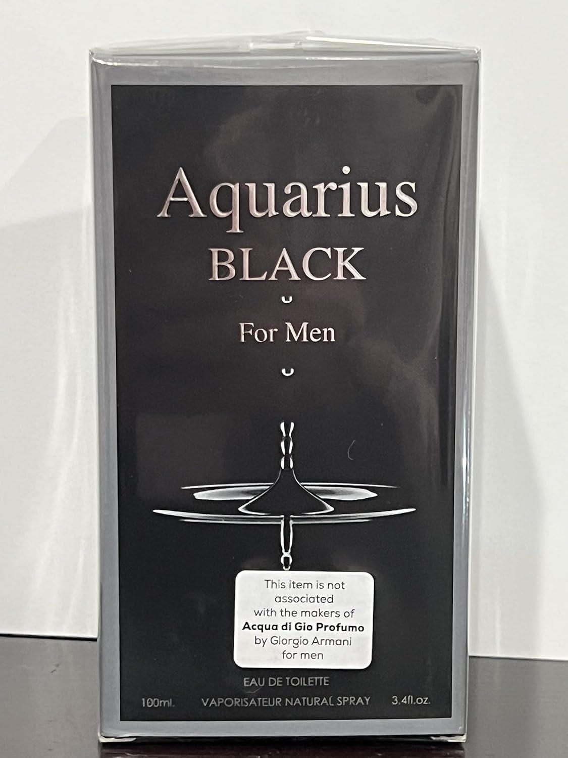 Aquarius Black Mens Designer Inspired EDT Cologne for Men Fl